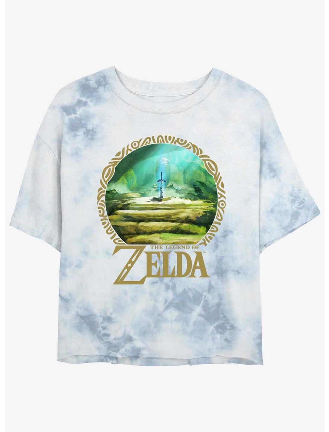 The Legend of Zelda Korok Forest Tie-Dye Girls Crop T-Shirt