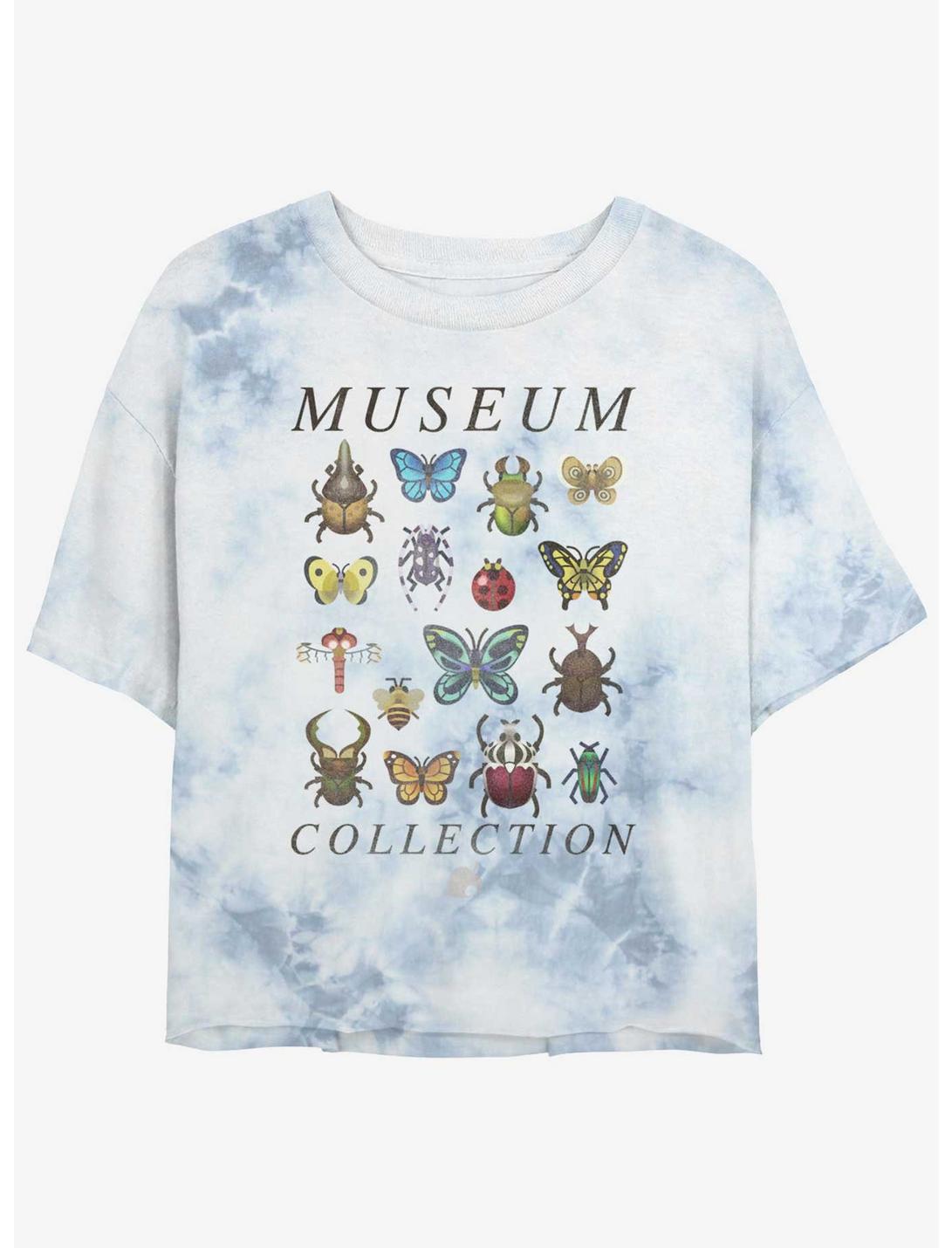 Animal Crossing Bug Collection Tie-Dye Girls Crop T-Shirt