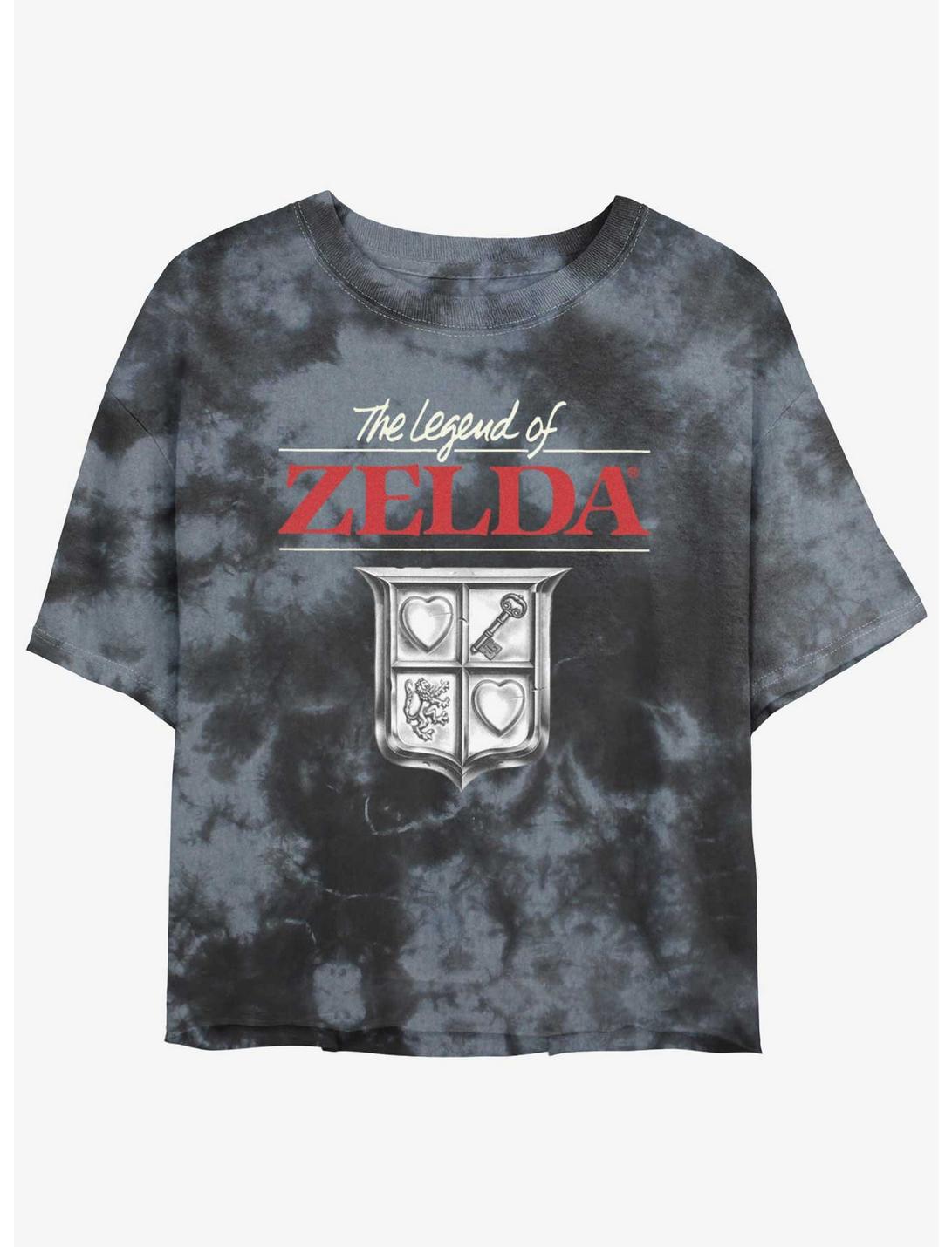 T-shirt court tie-dye avec blason The Legend of Zelda pour filles