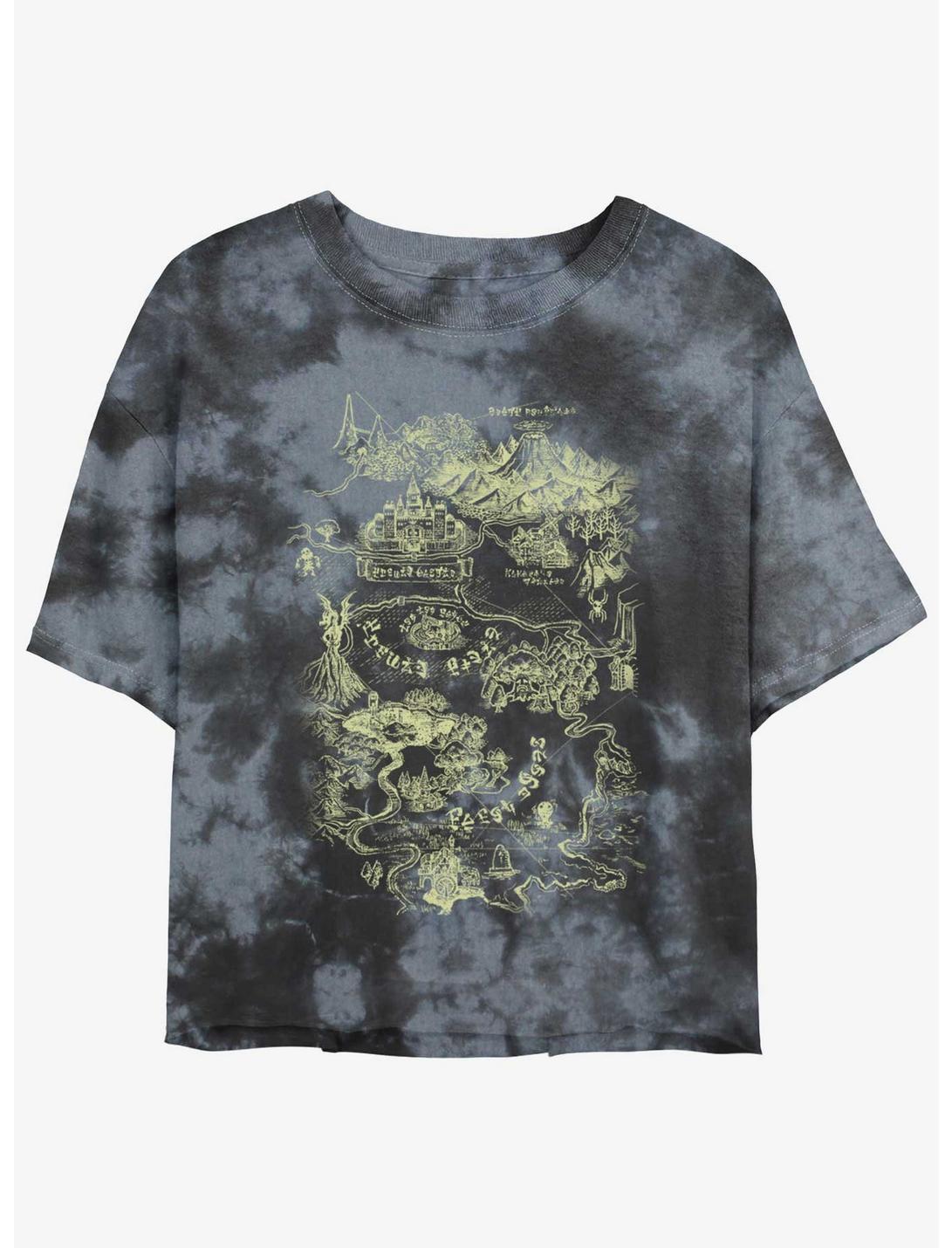 T-shirt court tie-dye pour filles Nintendo The Legend of Zelda The Map