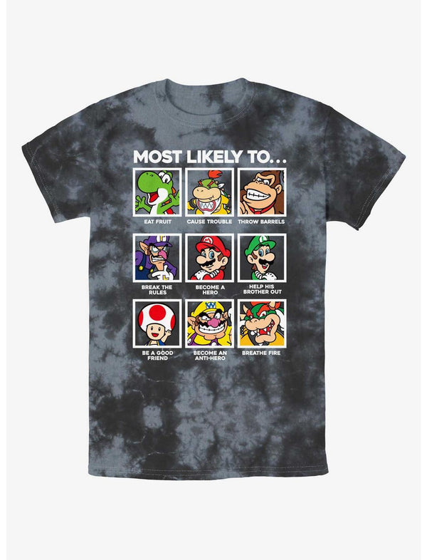 Nintendo Mario Likelyhood Tie-Dye T-Shirt