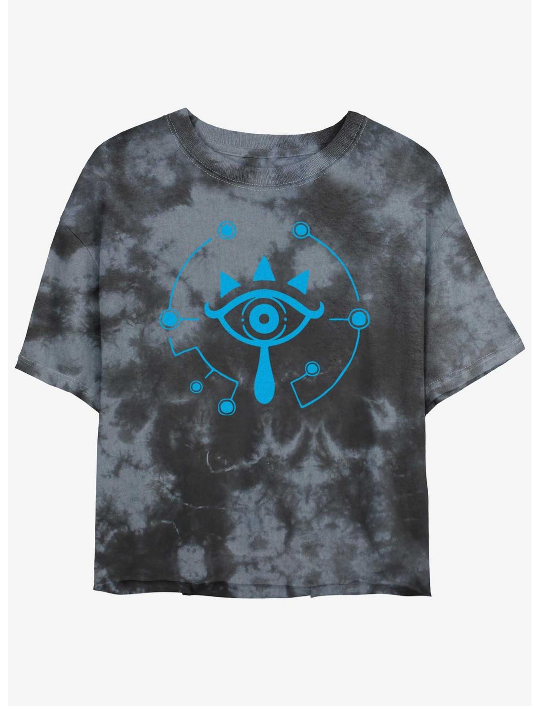 The Legend of Zelda: Breath of the Wild Crest of Sheikah Tie-Dye Girls Crop T-Shirt