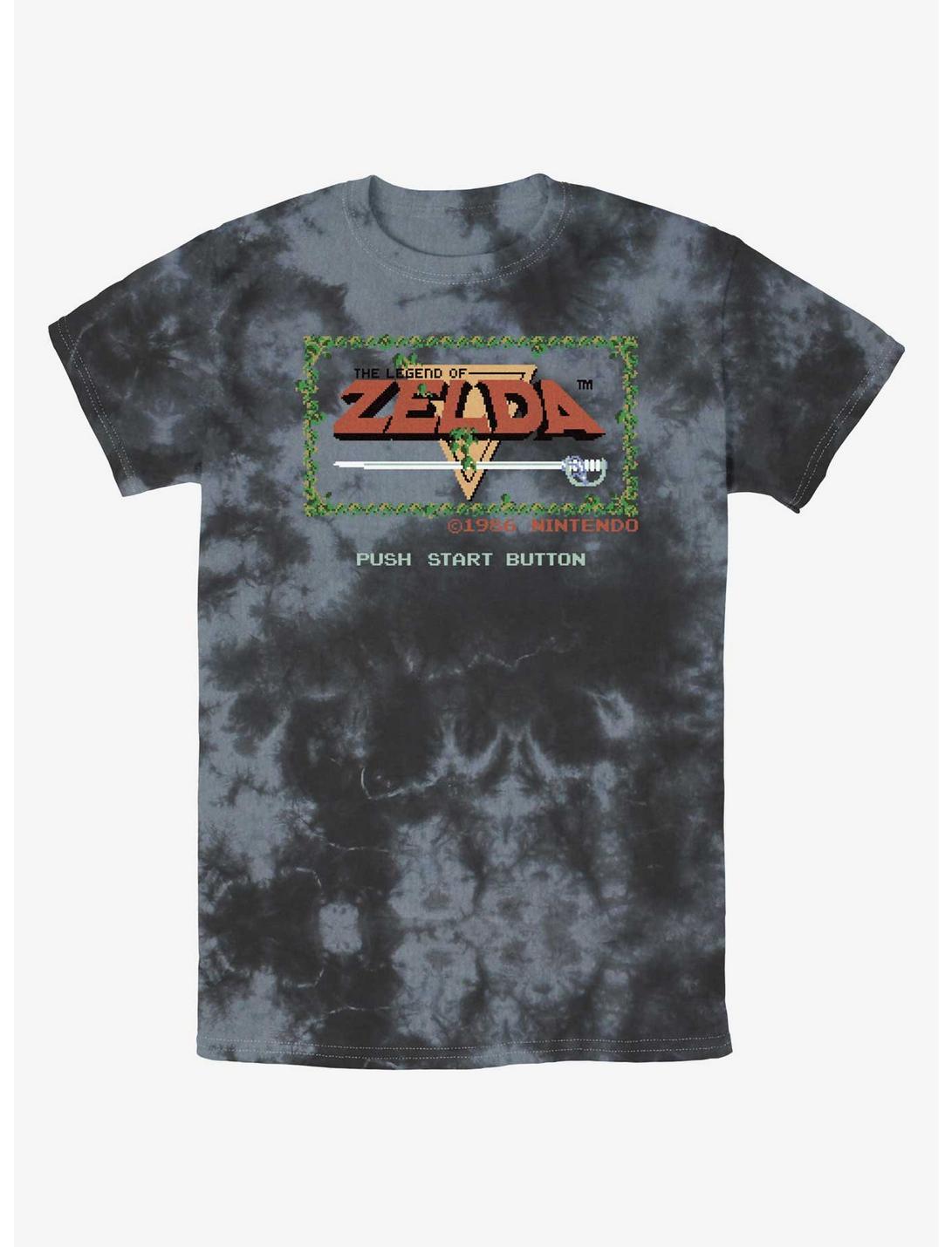 The Legend of Zelda Pixelated Logo Tie-Dye T-Shirt