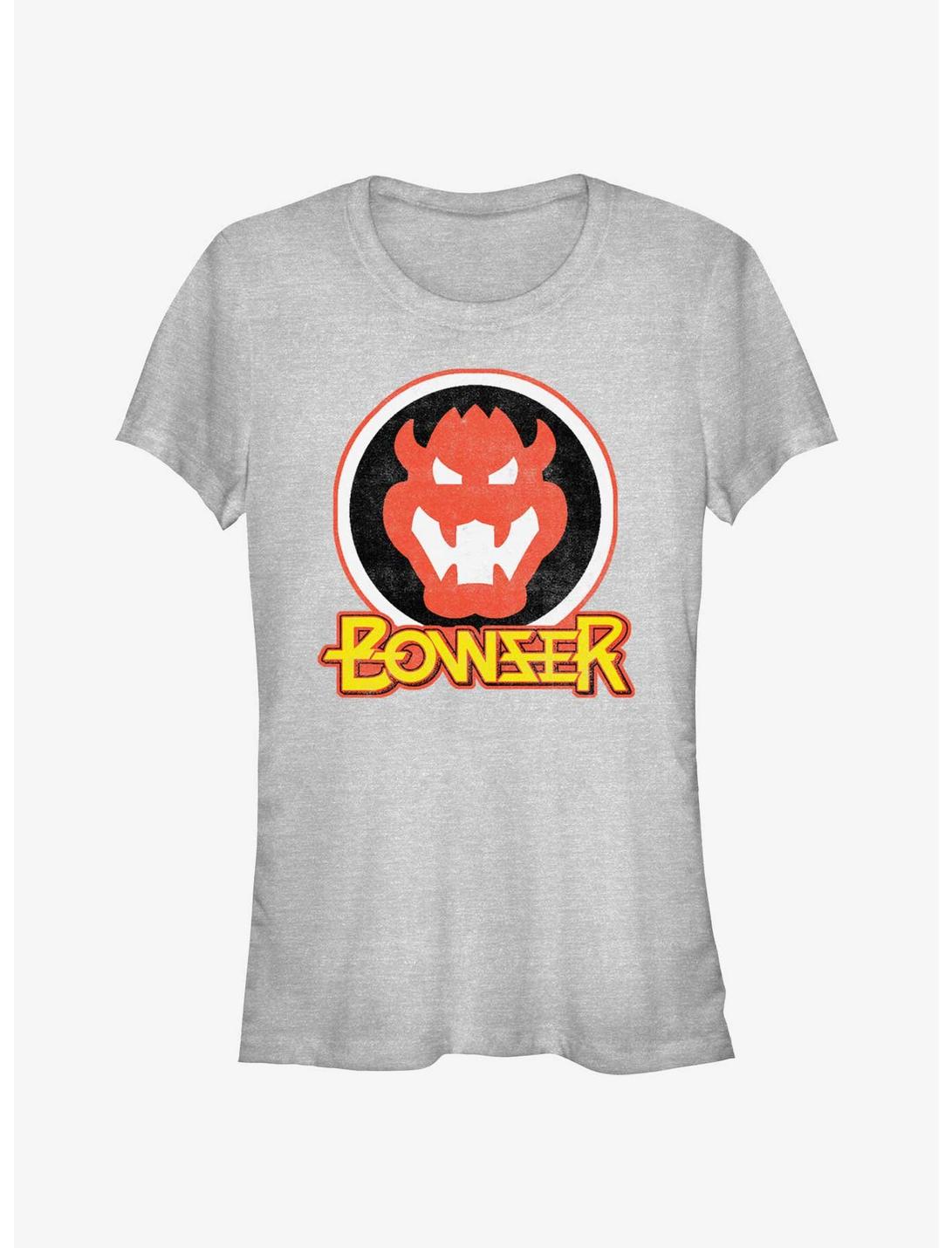 Nintendo Mario Bowser Badge Girls T-Shirt