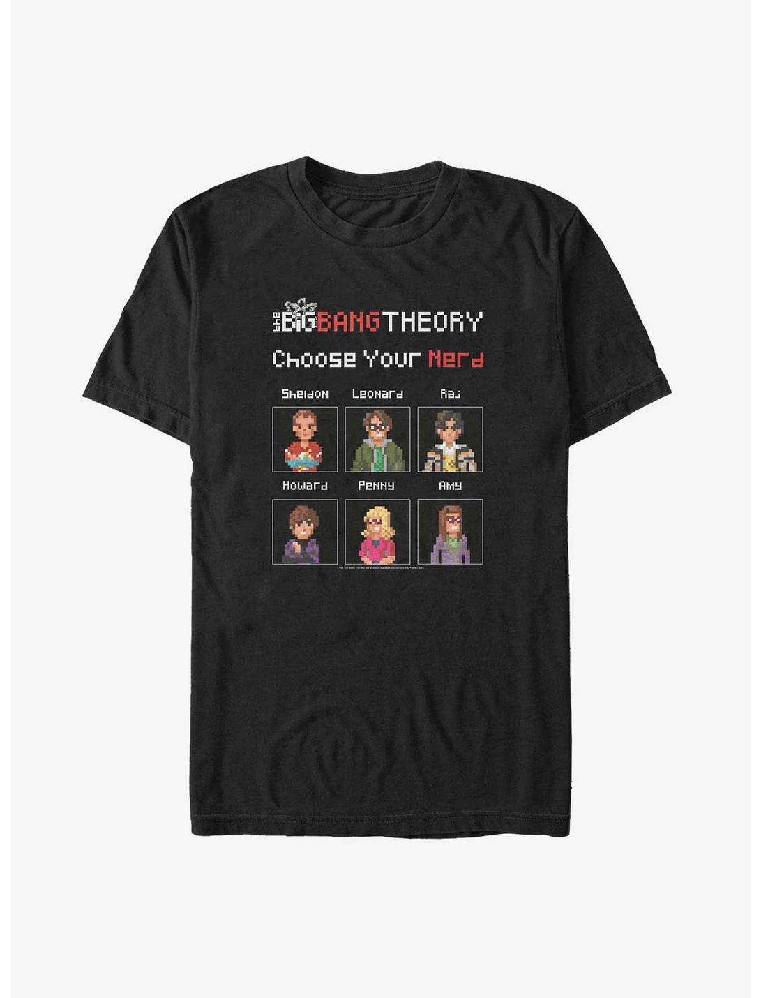 The Big Bang Theory Choose Your Nerd Big & Tall T-Shirt