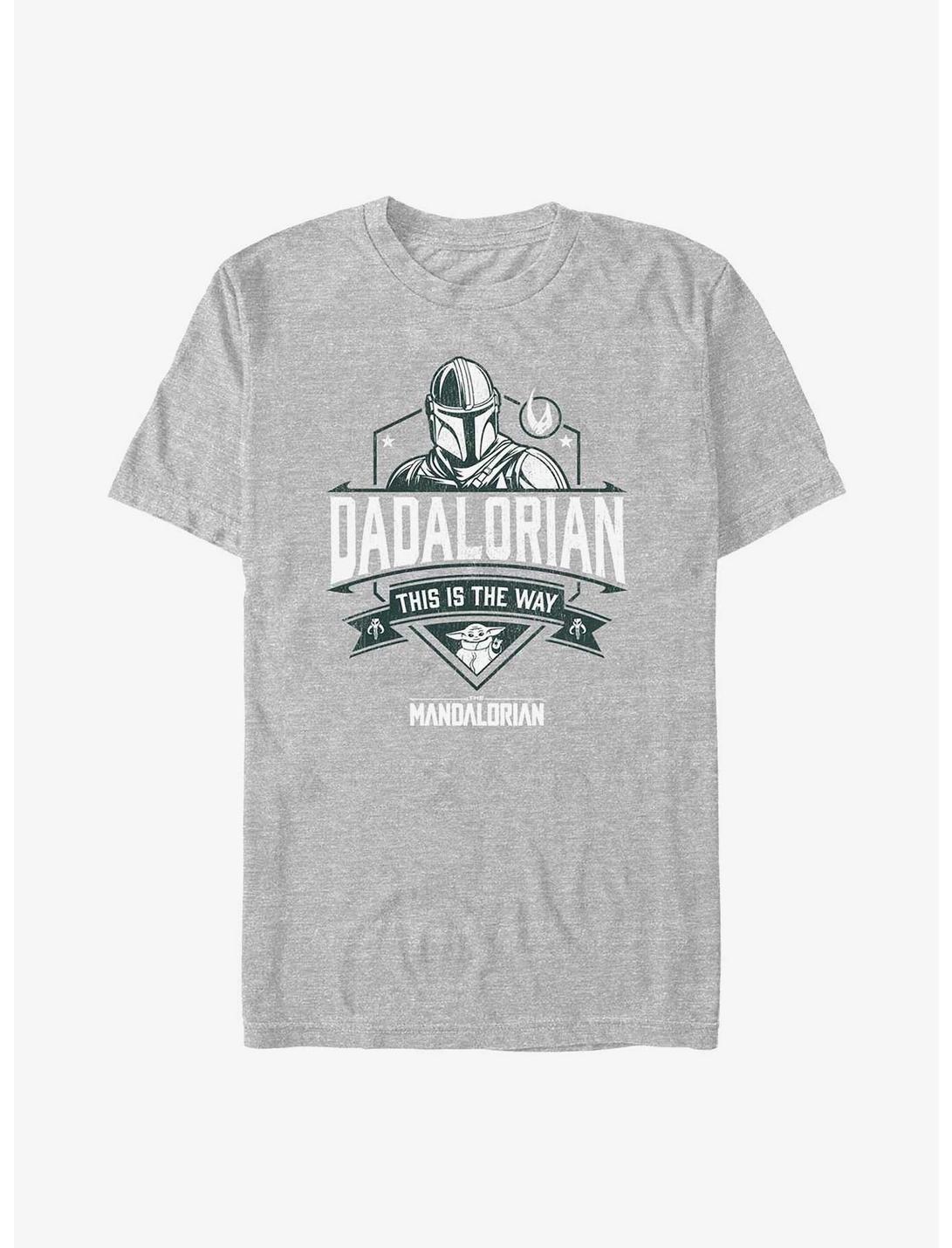 T-shirt grandes tailles à col rond Star Wars The Mandalorian Dadalorian Crest