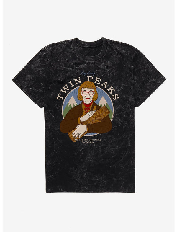Twin Peaks Log Lady Mineral Wash T-Shirt