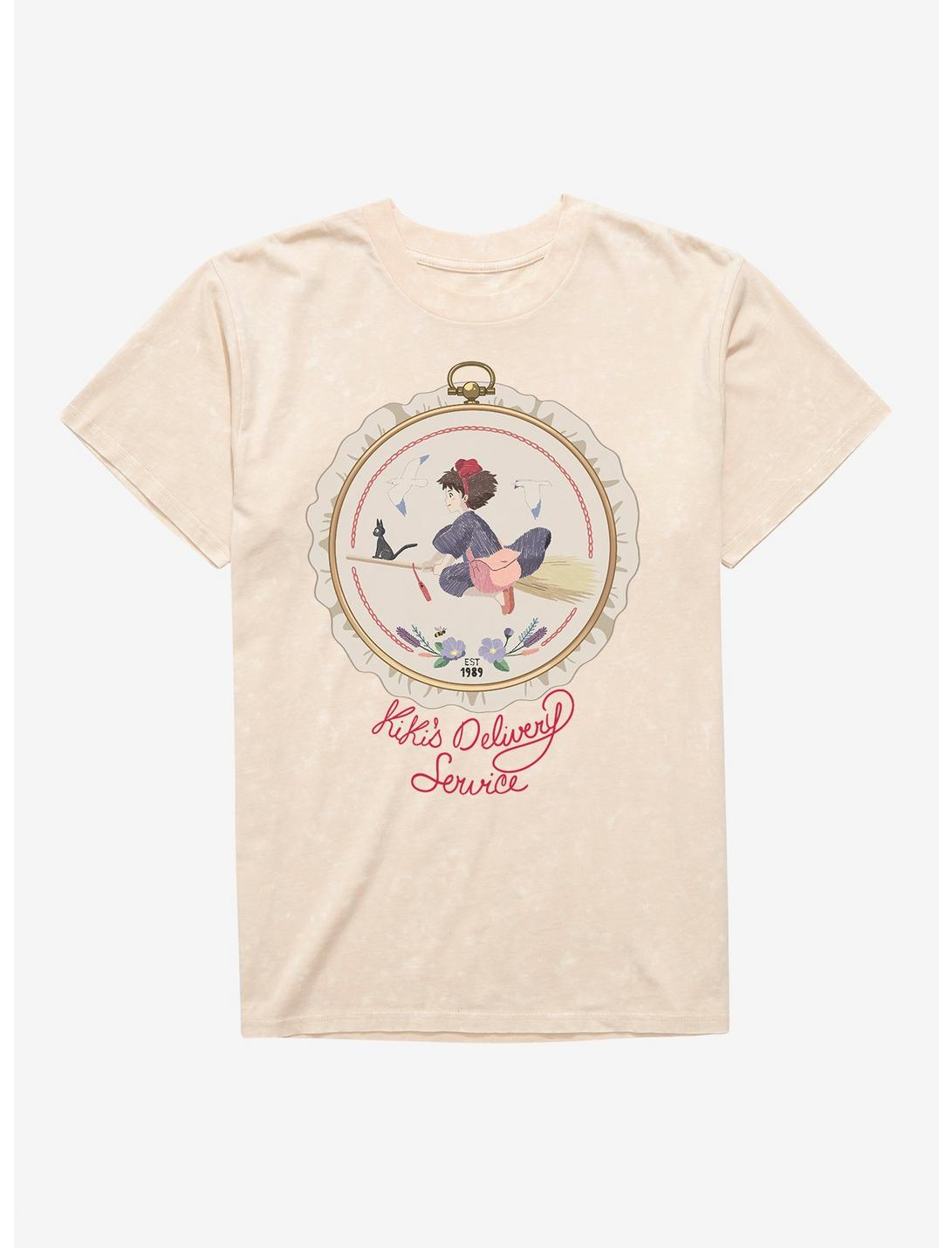 Studio Ghibli Kiki's Delivery Service Sewing Patch Mineral Wash T-Shirt