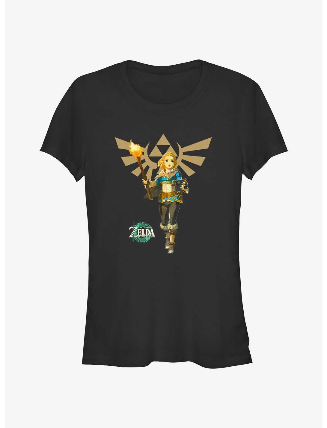 T-shirt fille The Legend Of Zelda Tears Of The Kingdom Zelda Emblème d'Hyrule
