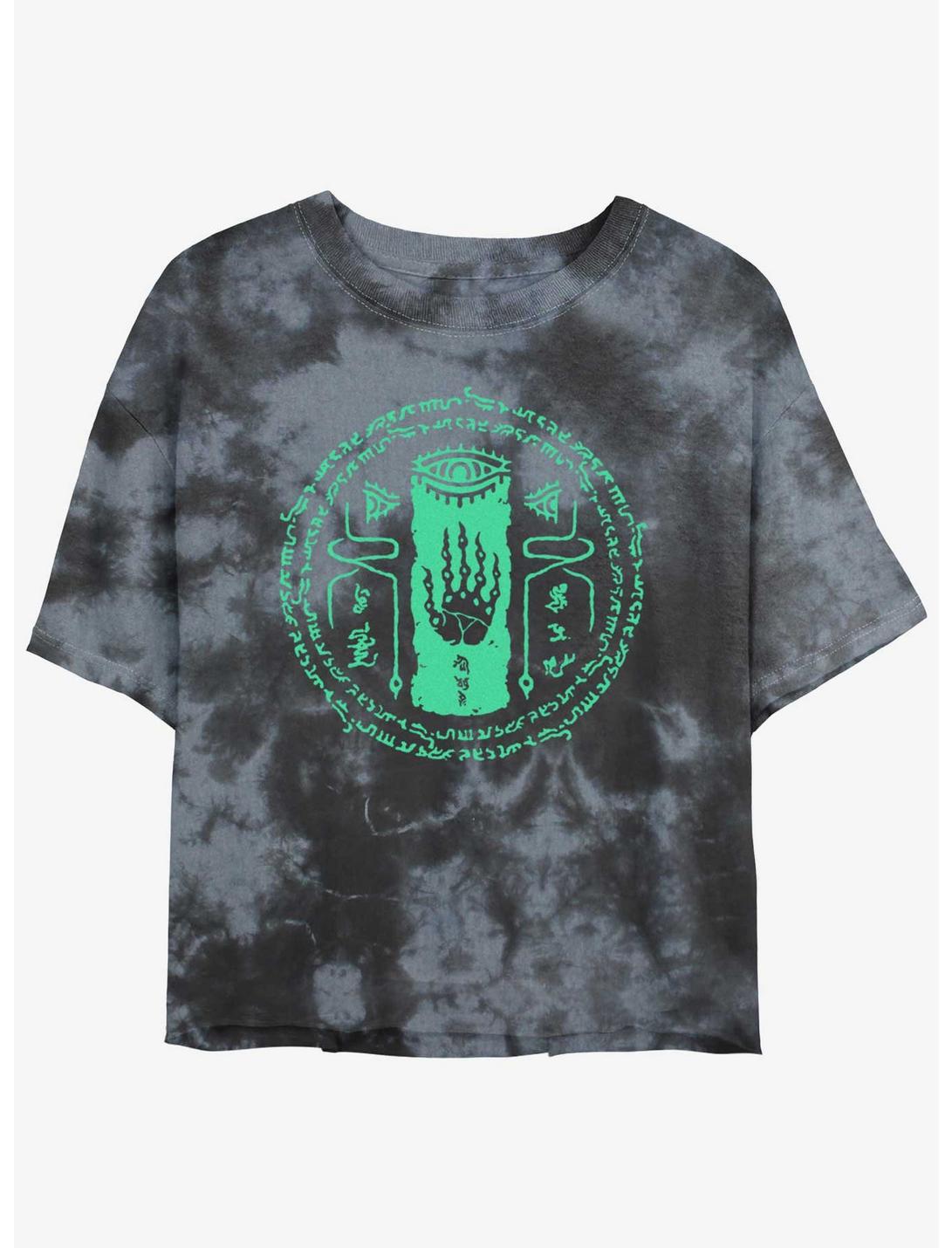 T-shirt court tie-dye The Legend Of Zelda Glowing Shrine Rune pour filles
