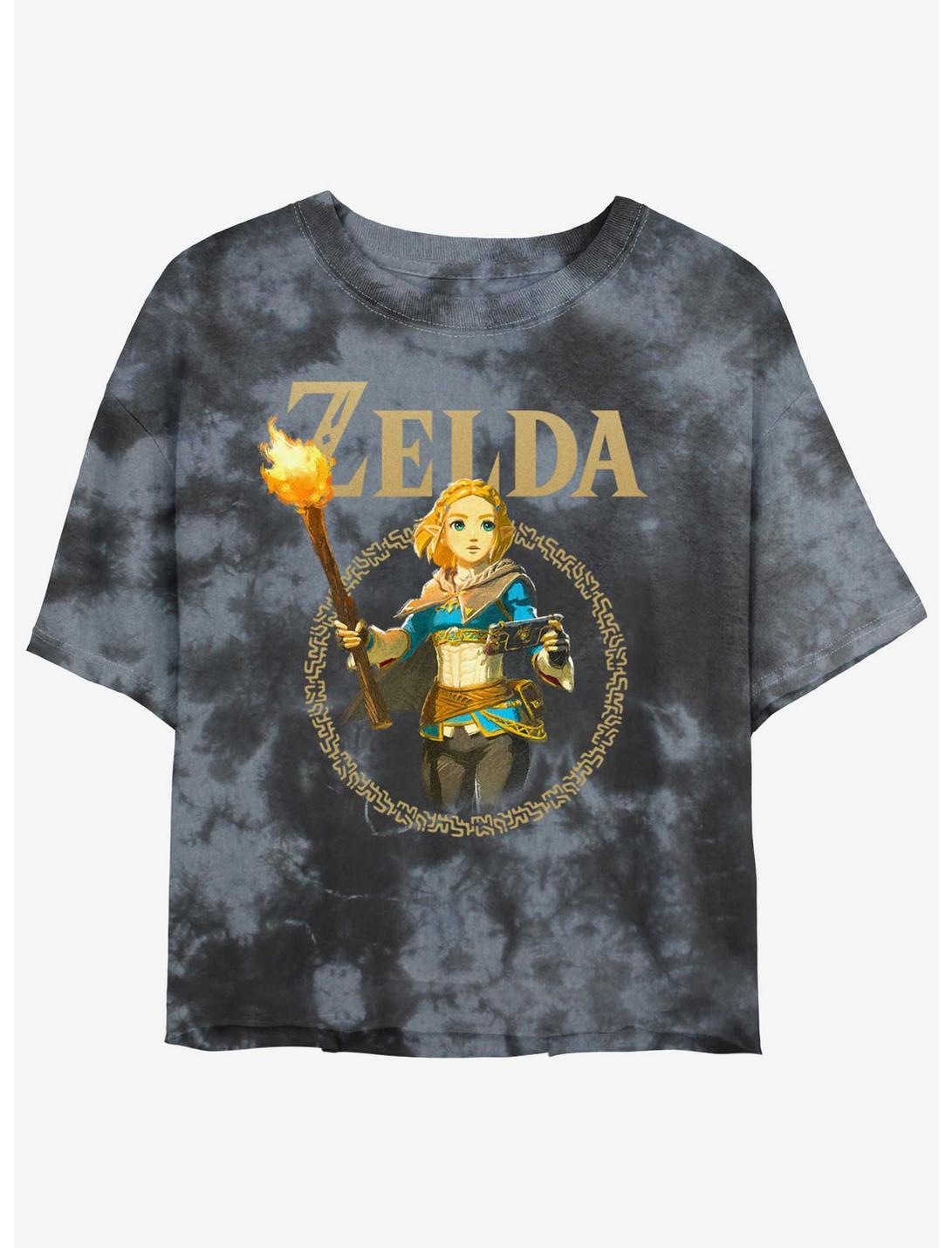 T-shirt court tie-dye pour filles The Legend Of Zelda Zelda Badge