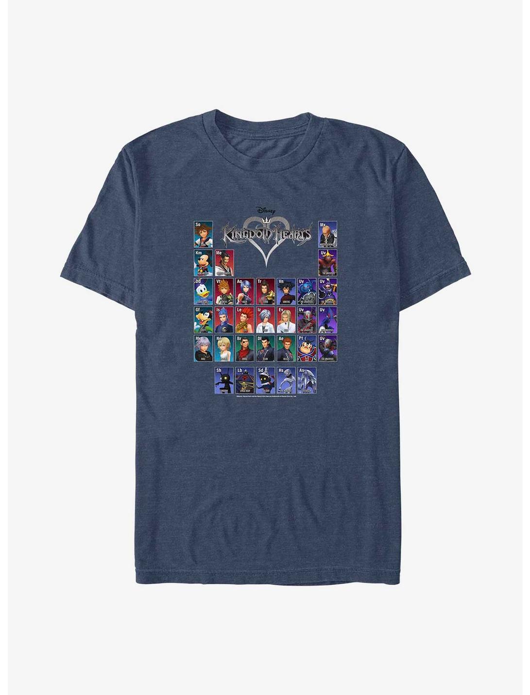 Disney Kingdom Hearts Table of Characters Big & Tall T-Shirt