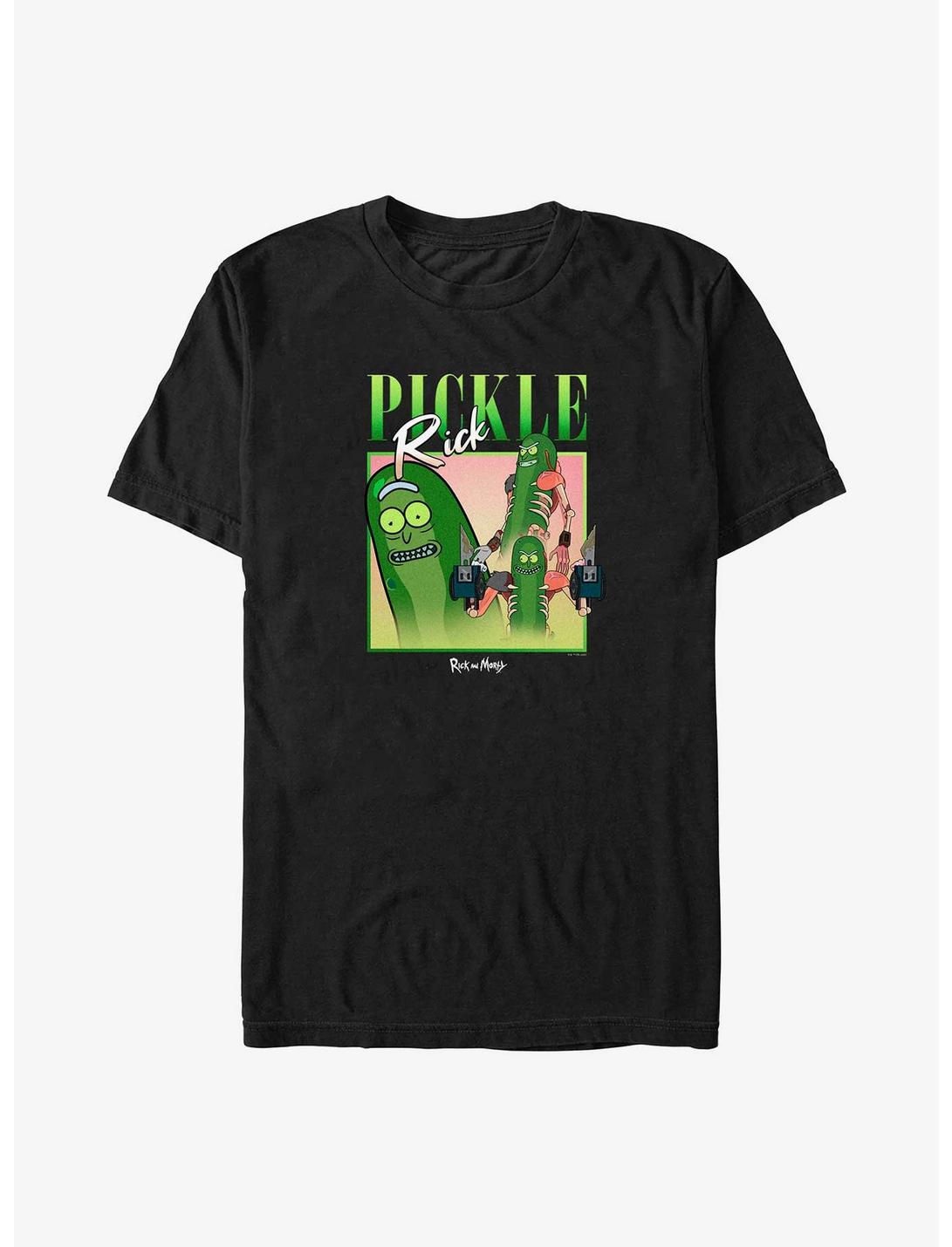 Rick and Morty Pickle Rick 90's Portrait Big & Tall T-Shirt