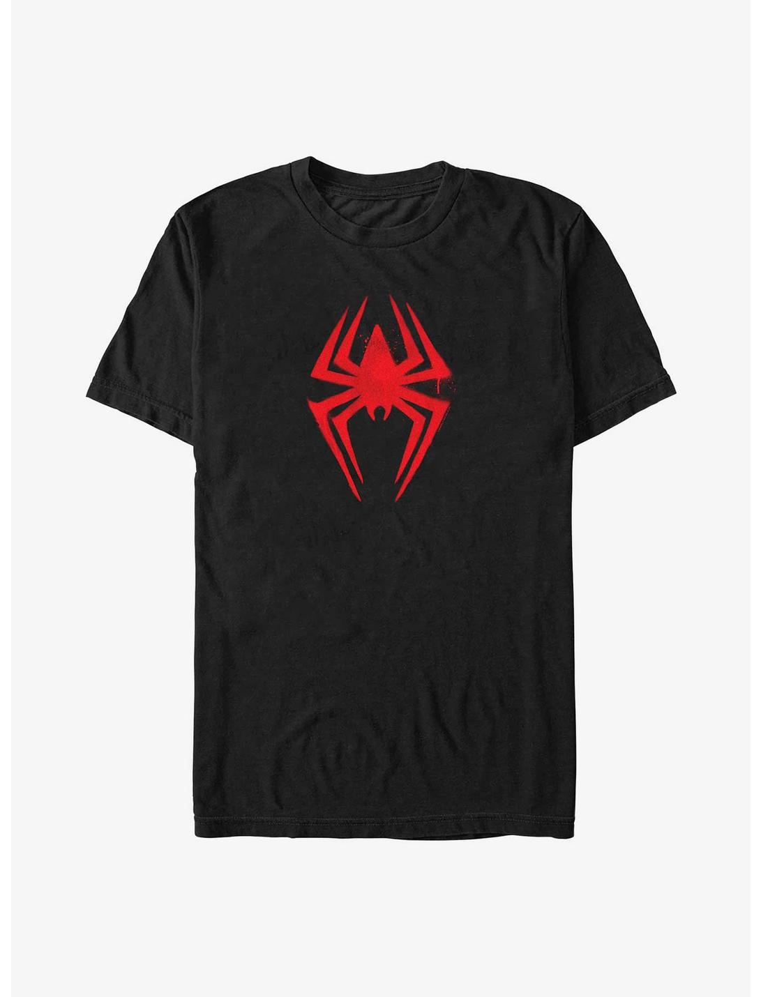 T-shirt grande taille homme Marvel Spider-Man: Across The Spider-Verse logo bombe de peinture Miles Morales