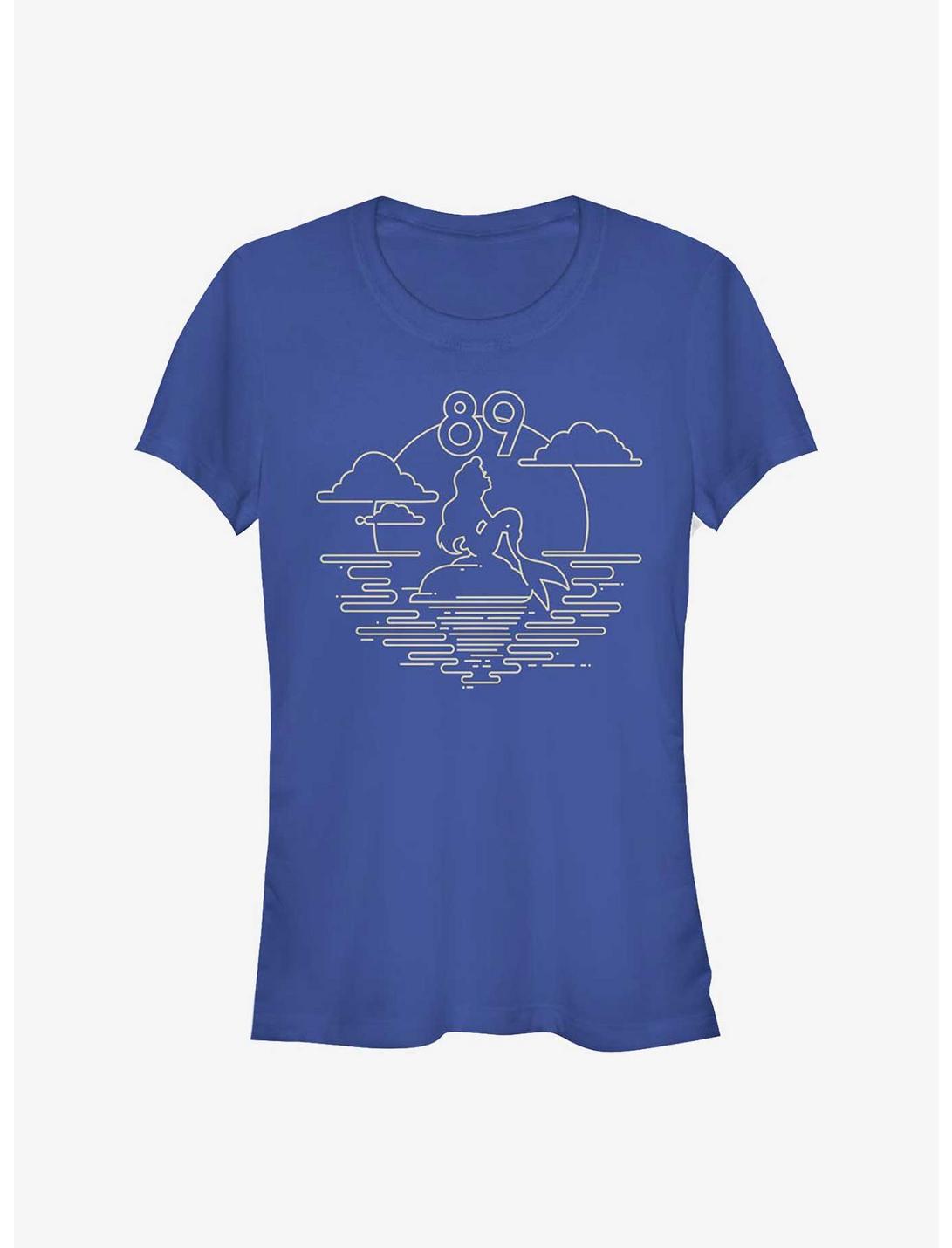 T-shirt Fille Disney La Petite Sirène Ariel 89 Coucher de Soleil