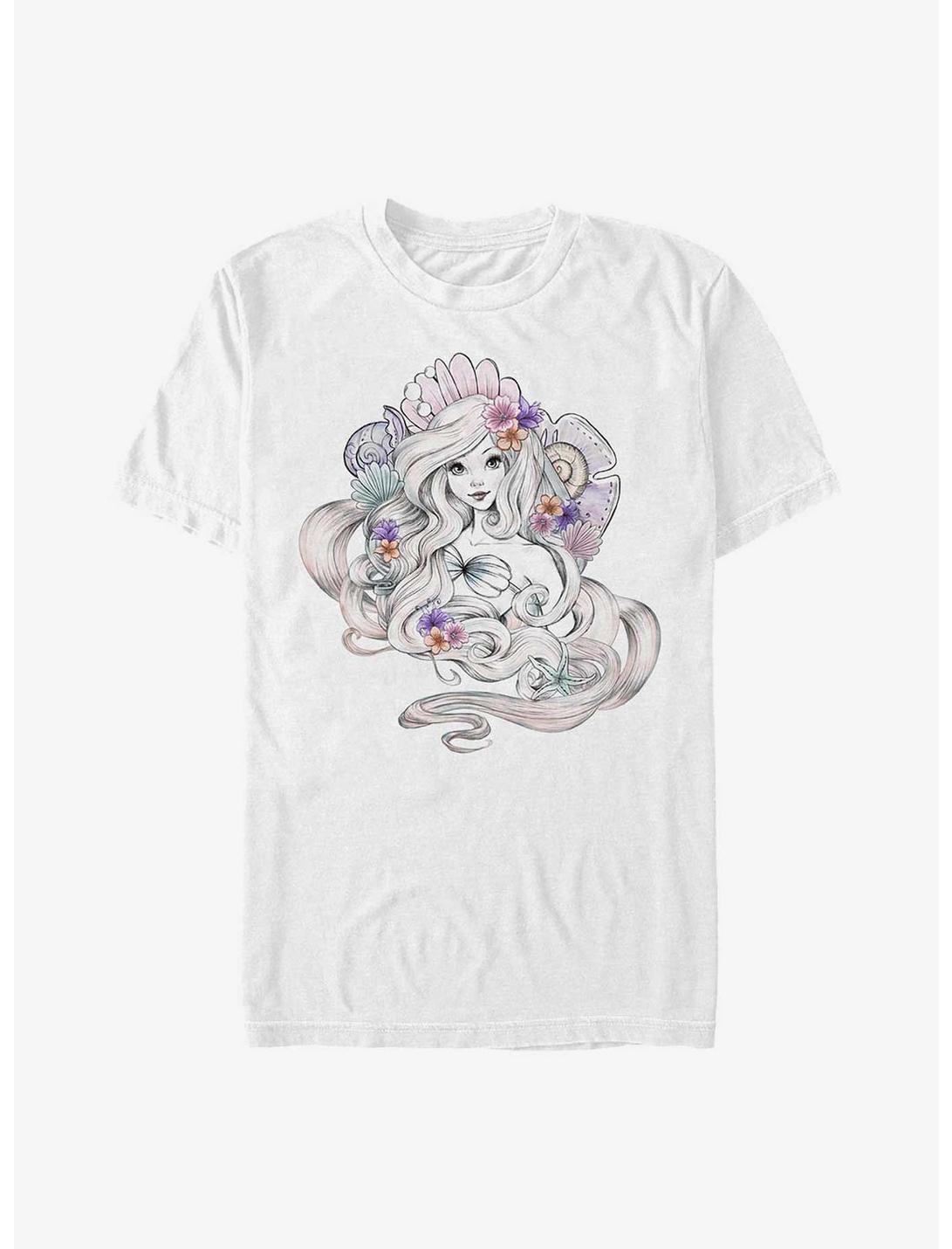 Disney The Little Mermaid Pastel Mermaid Shells T-Shirt