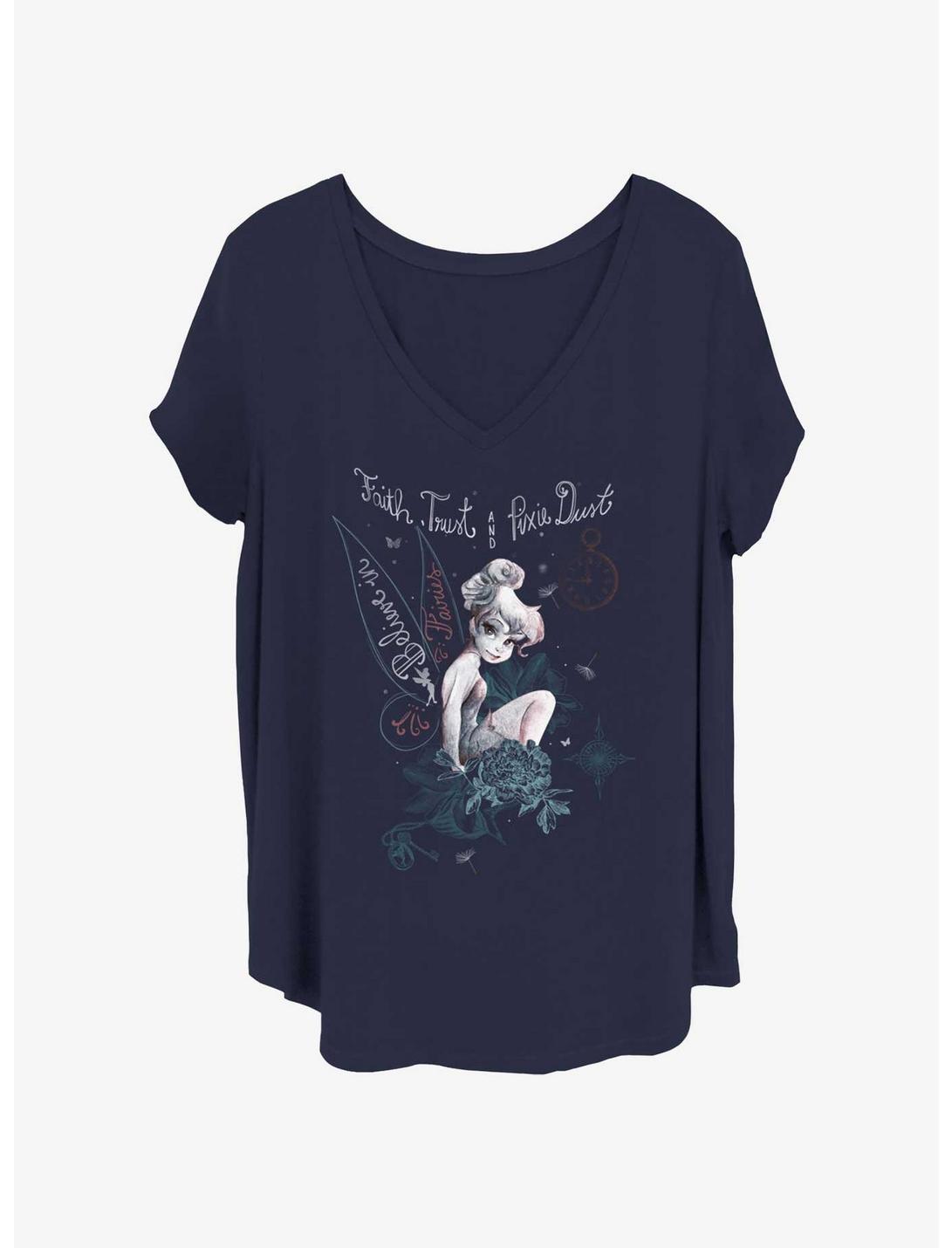 T-shirt fille Disney Fée Clochette au Pays des Fées Grande Taille