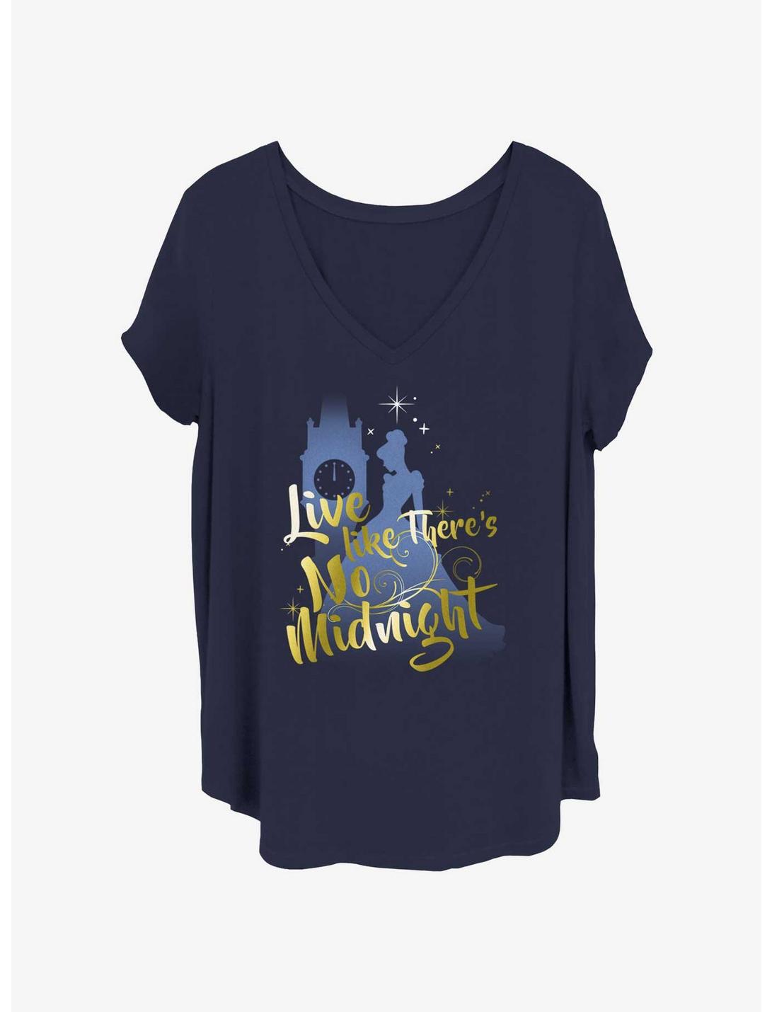 Disney Cinderella Live Like There's No Midnight Girls T-Shirt Plus Size