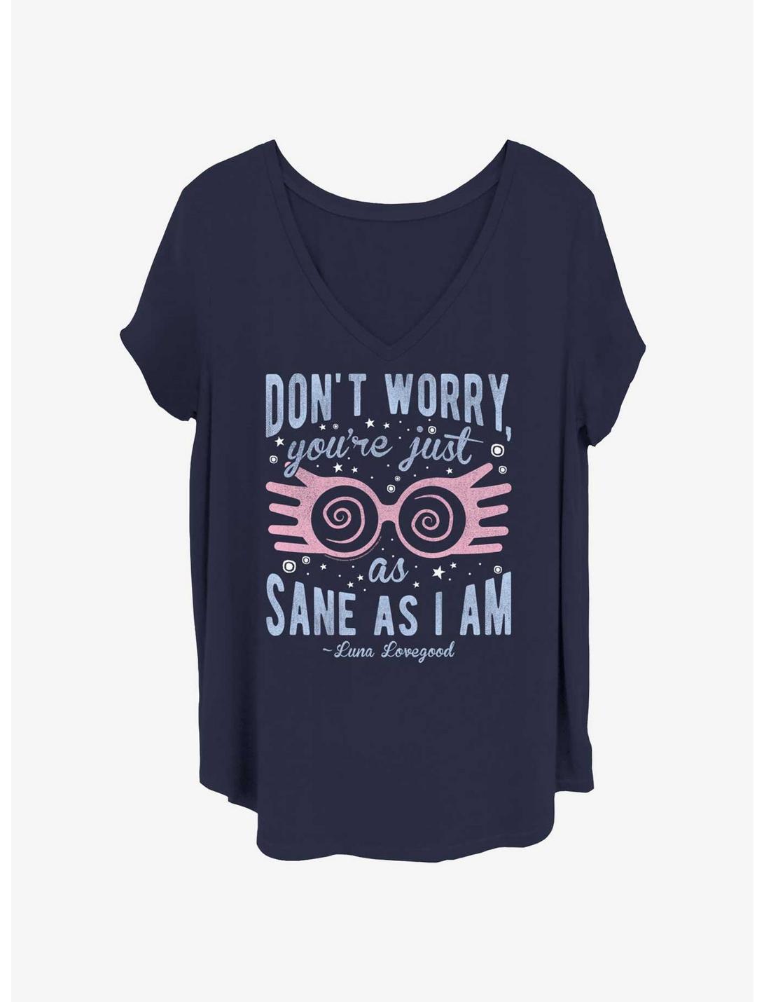 Harry Potter Just As Sane As Luna Girls T-Shirt Plus Size