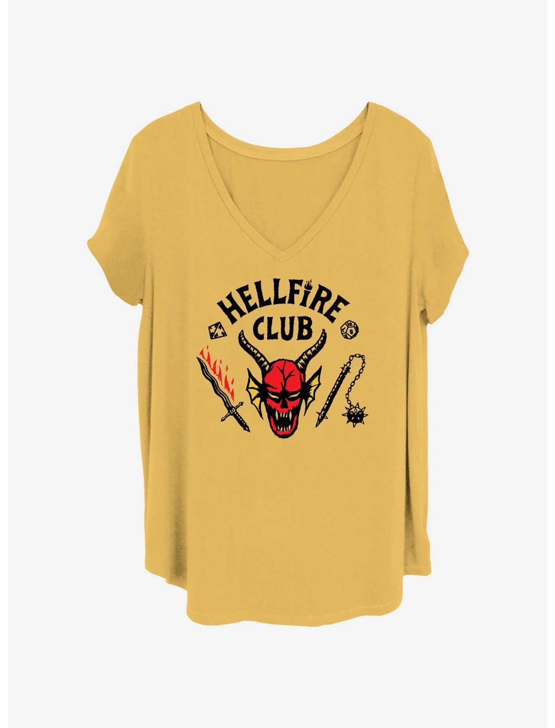 Stranger Things Hellfire Club Girls T-Shirt Plus Size