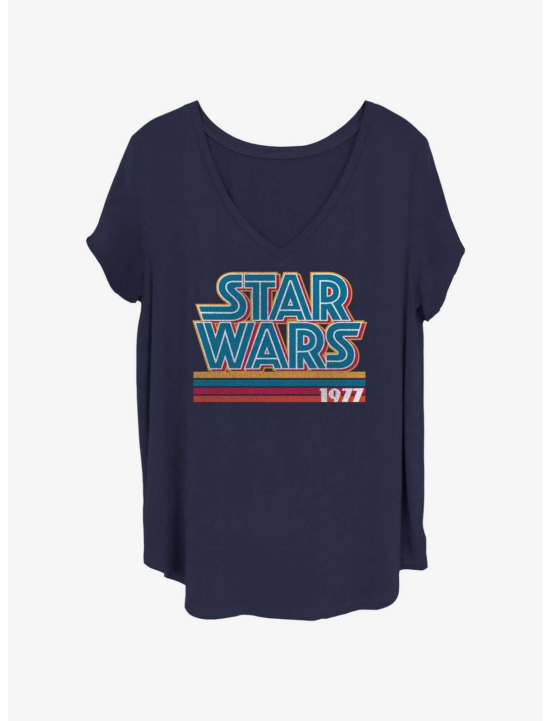 Star Wars Stripes Logo Girls T-Shirt Plus Size