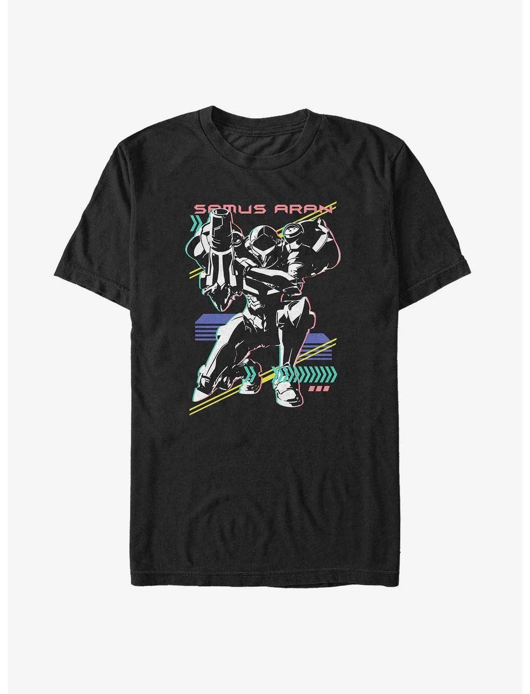 Metroid Samus Aran Neon Big & Tall T-Shirt