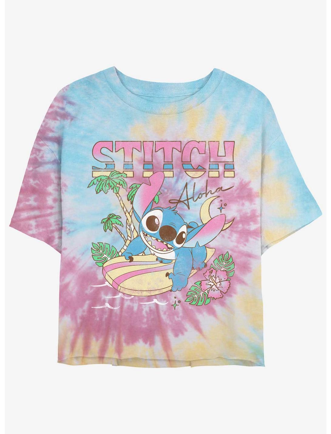 T-shirt court tie-dye pour filles Disney Lilo & Stitch Aloha Stitch