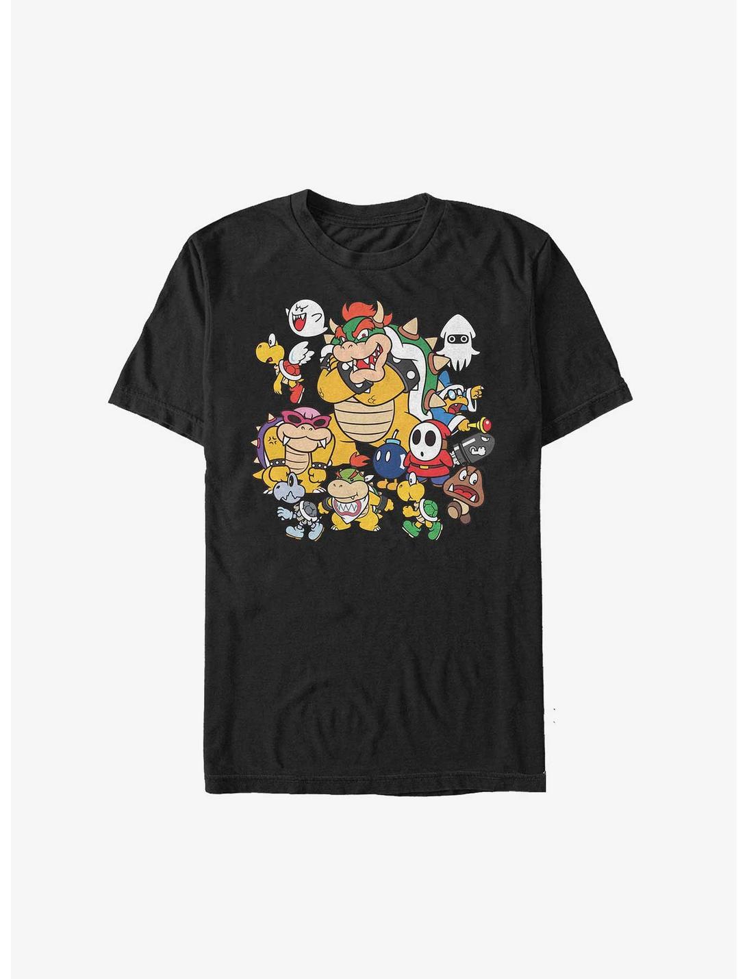 Nintendo Super Mario Villain Stack Heavyweight T-Shirt