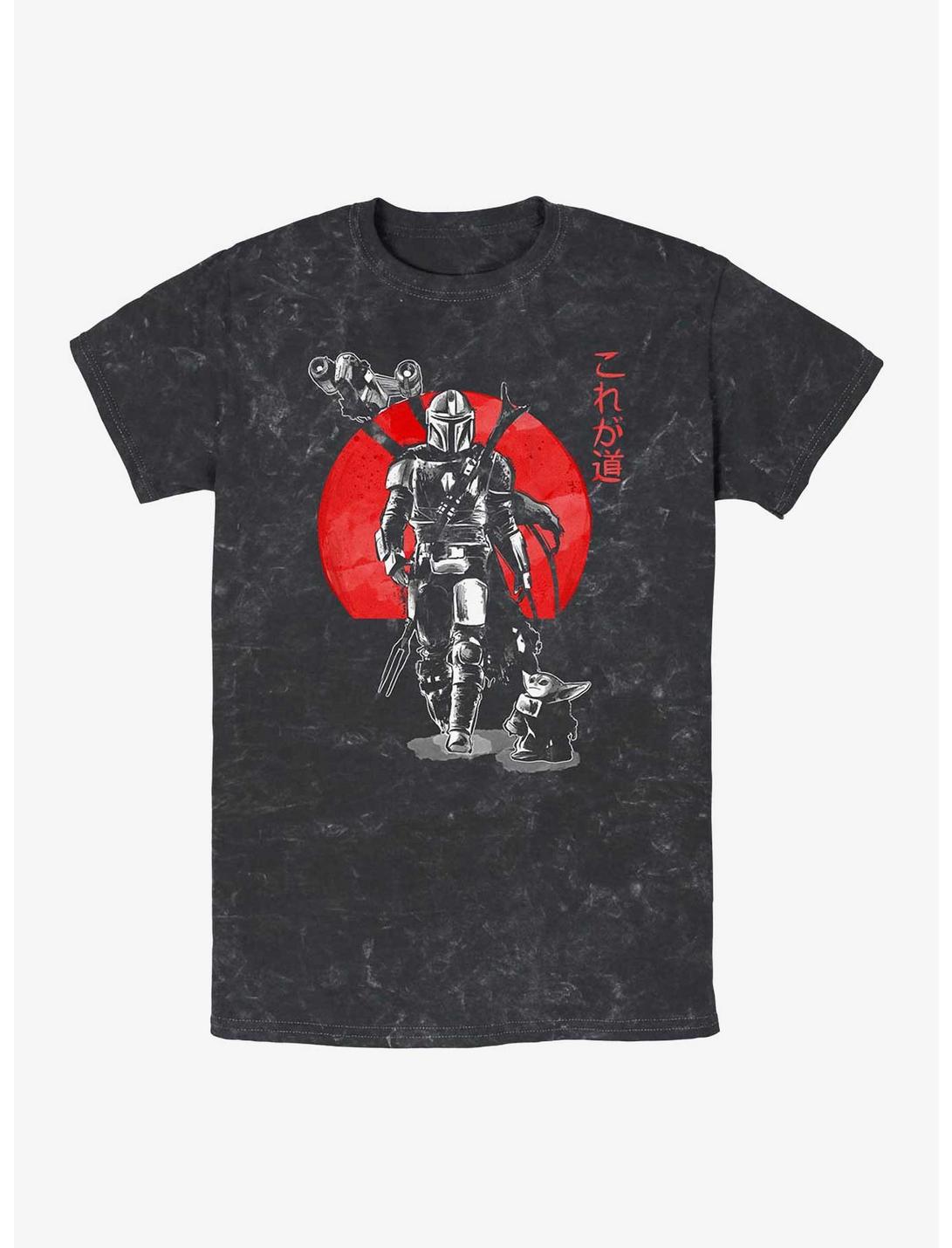 Star Wars The Mandalorian Sumi Ink Red Sun Mineral Wash T-Shirt