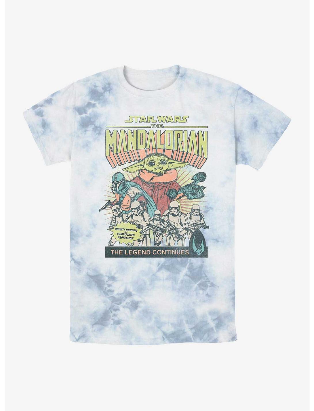 T-shirt Tie-Dye Star Wars The Mandalorian Grogu Couverture de Bande Dessinée