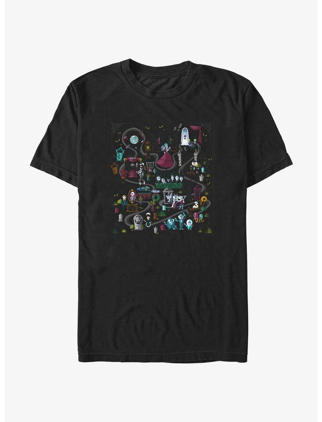 Disney Haunted Mansion Mansion Map T-Shirt