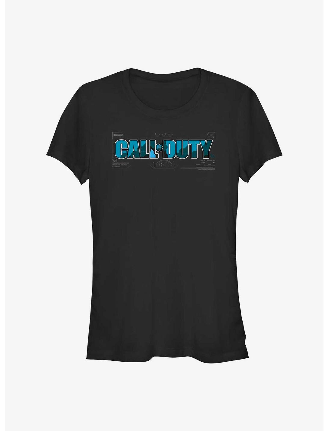 Call Of Duty Aqua Camo Girls T-Shirt
