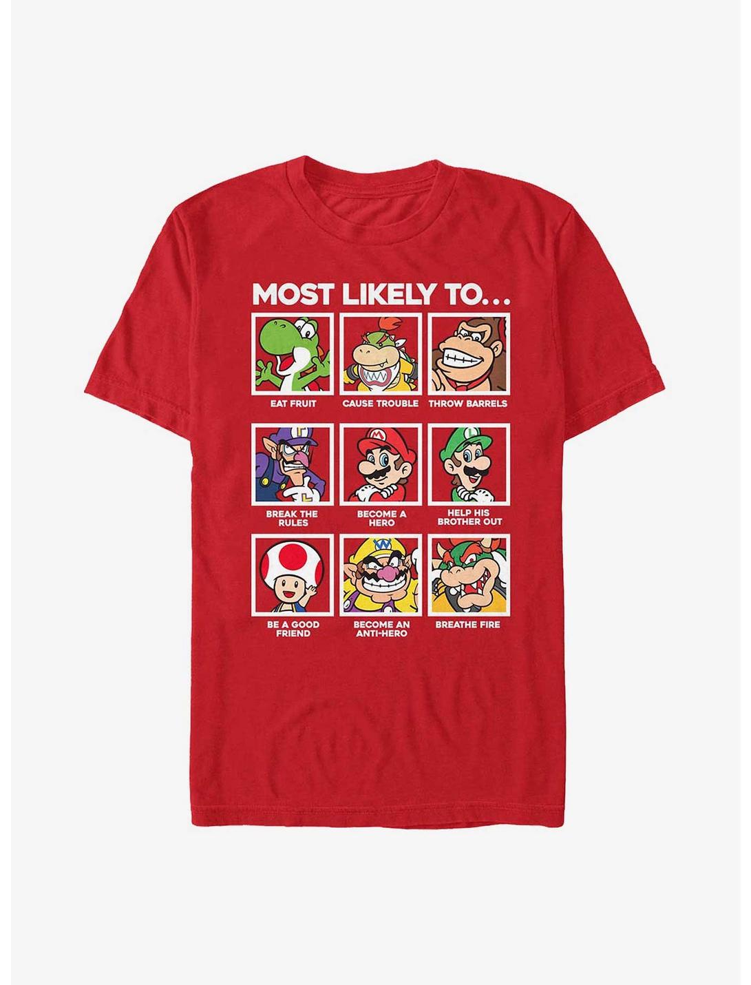 Nintendo Super Mario Most Likely To Extra Soft T-Shirt