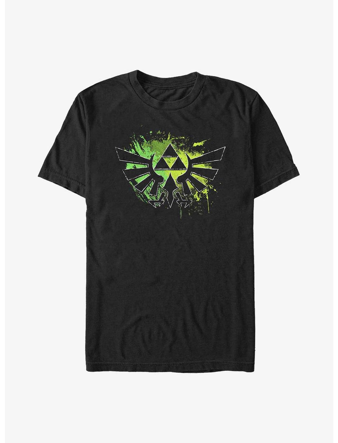 The Legend of Zelda Hyrule Splatter Logo Big & Tall T-Shirt