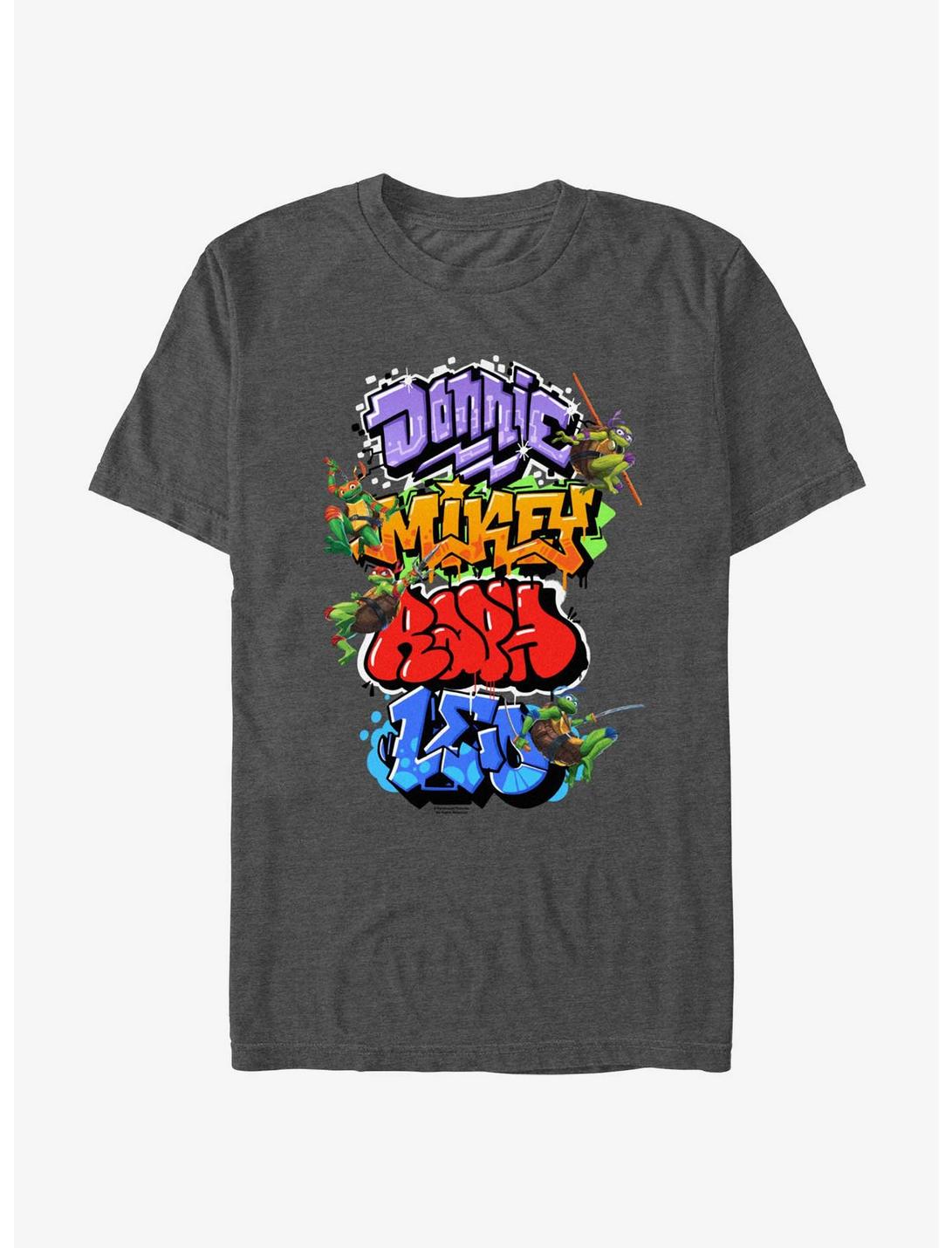 Teenage Mutant Ninja Turtles: Mutant Mayhem Graffiti Name Stack Big & Tall T-Shirt