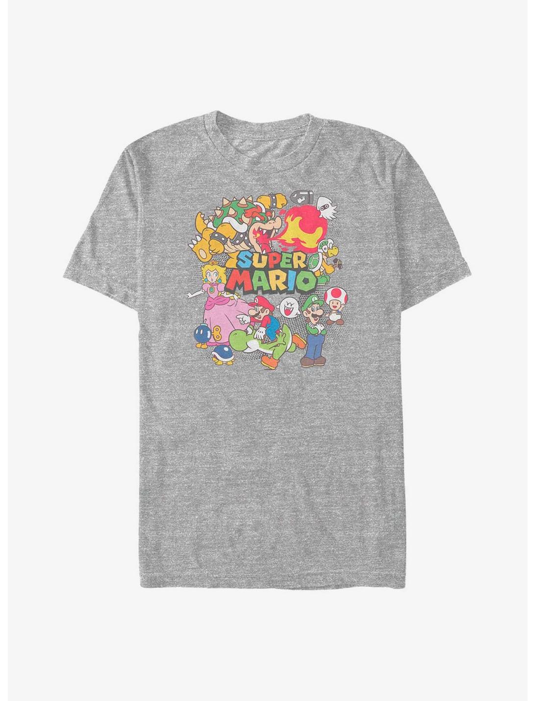 Mario Color Collage Big & Tall T-Shirt