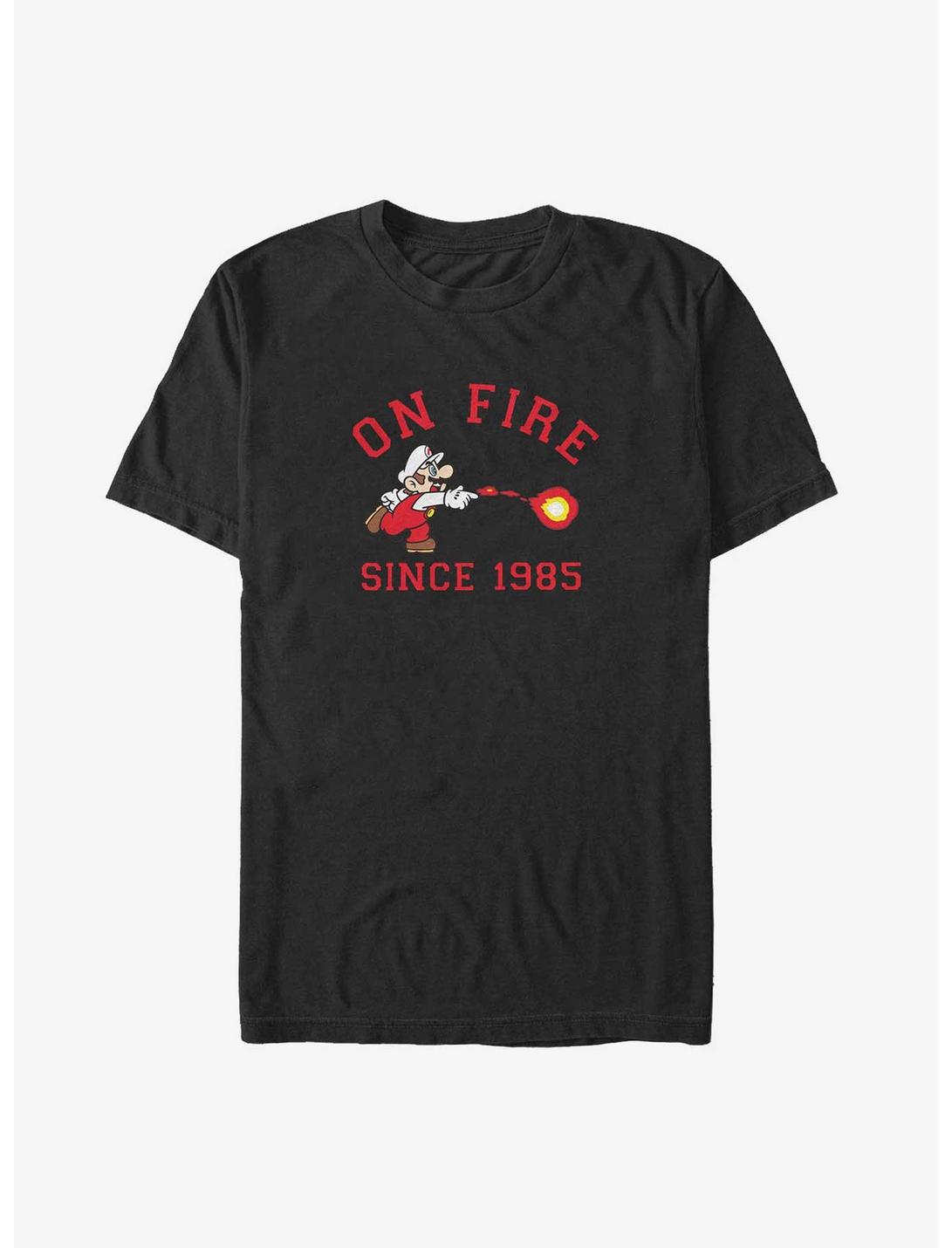 Mario On Fire Big & Tall T-Shirt