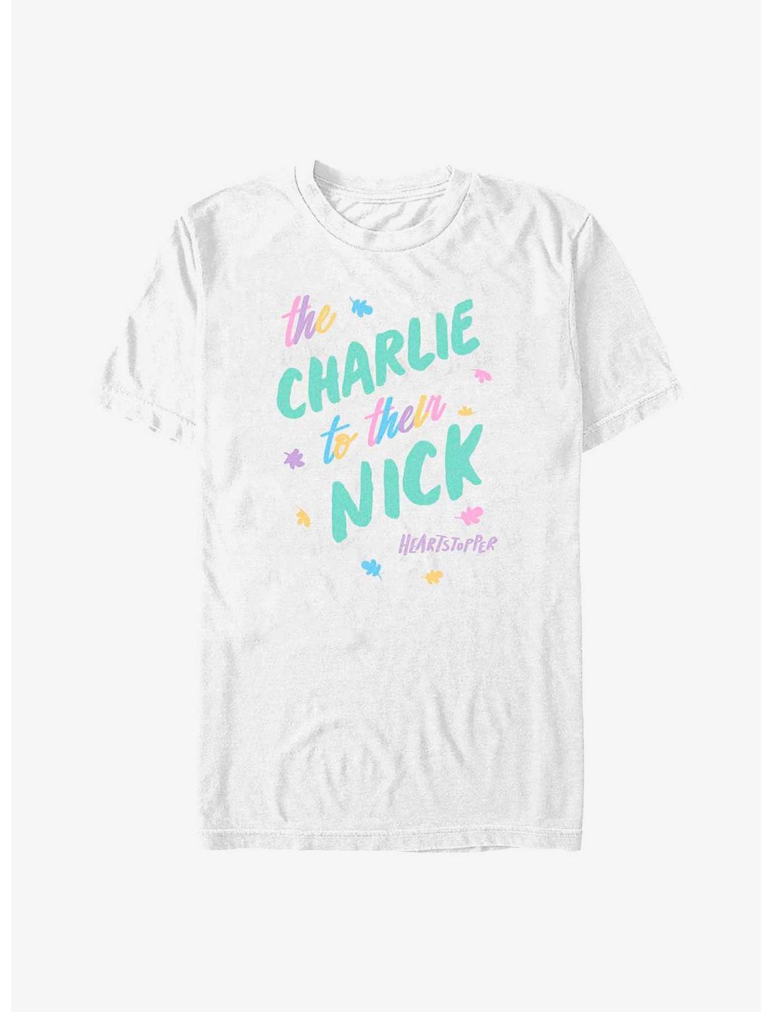 T-shirt grand et très grand Heartstopper The Charlie To Their Nick
