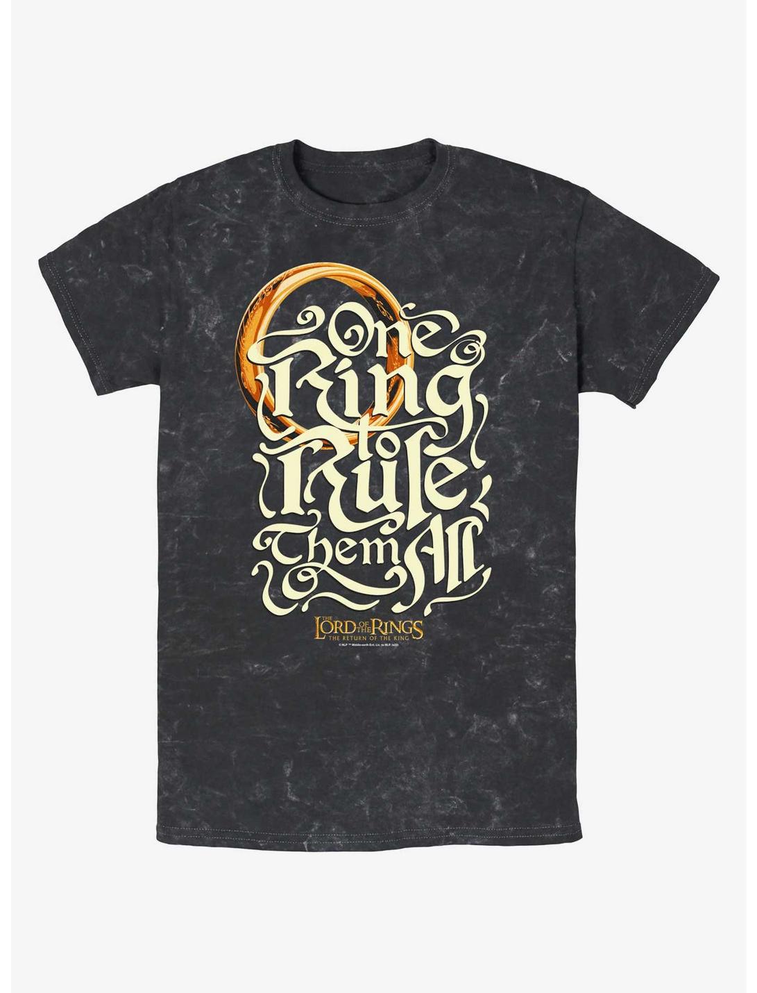 The Lord of the Rings One Ring Rules Mineral Wash T-Shirt