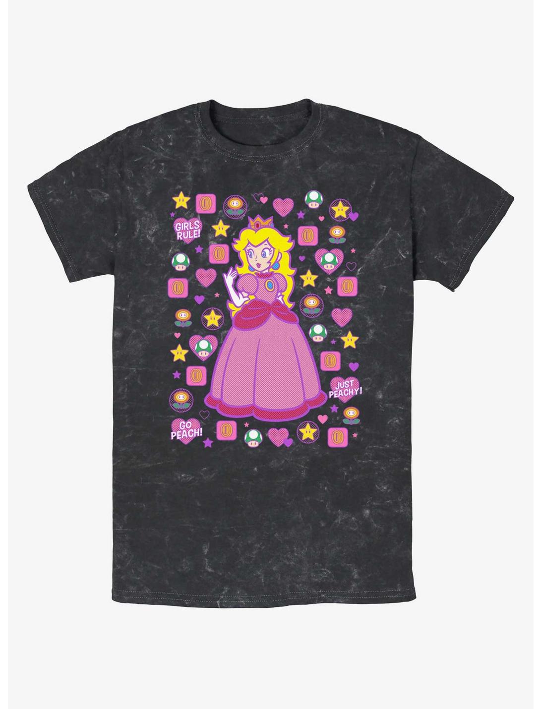 Mario Princess Peach Mineral Wash T-Shirt