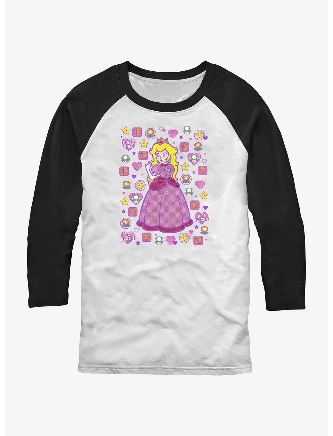 Mario Princess Peach Raglan T-Shirt
