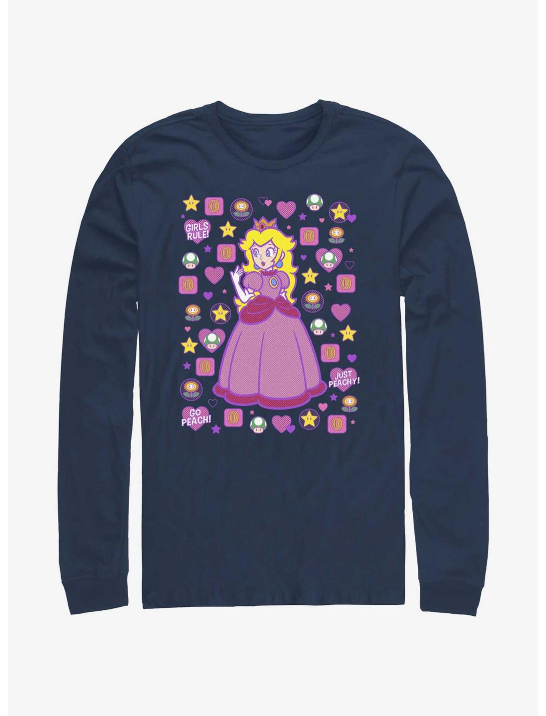 Mario Princess Peach Long-Sleeve T-Shirt