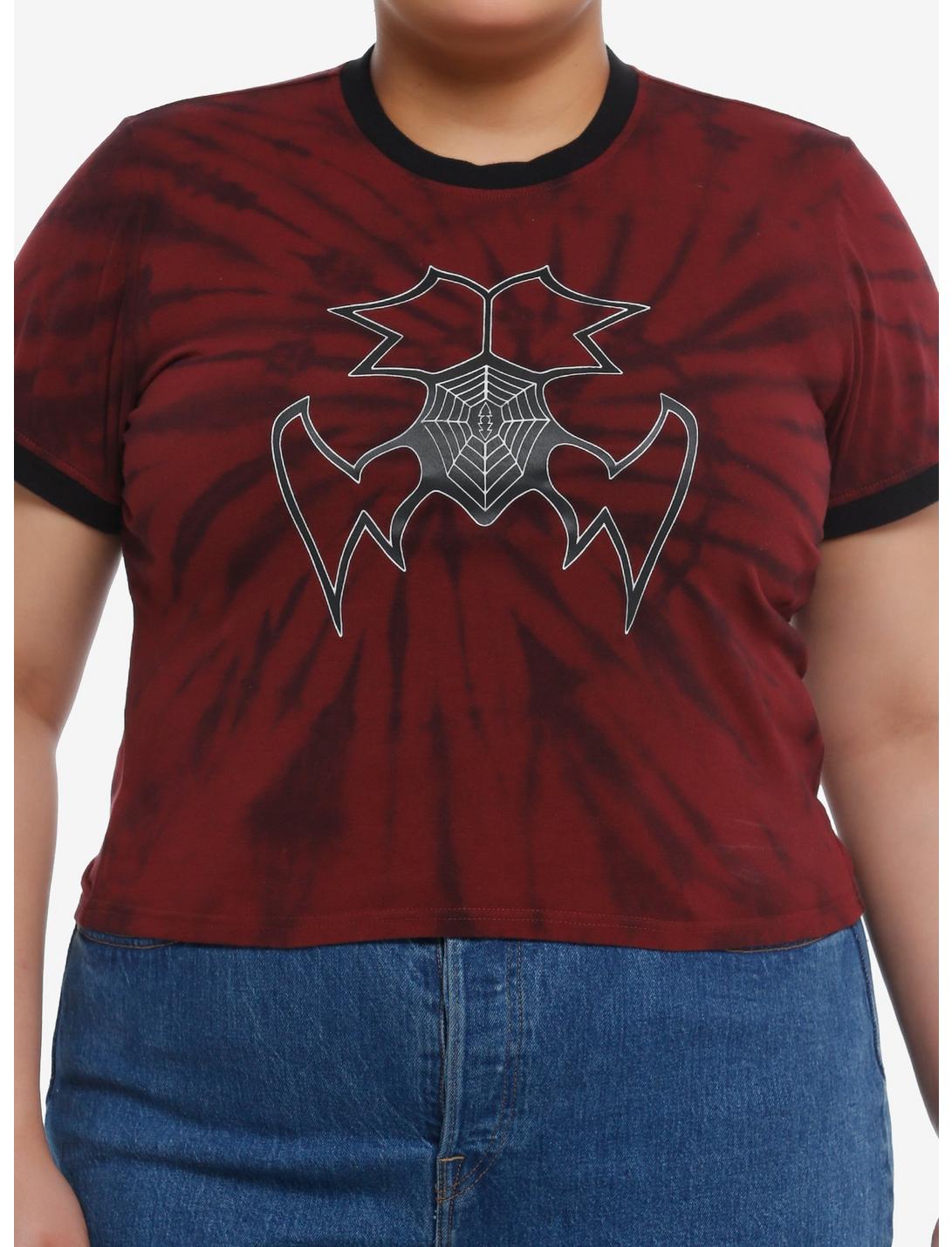 Her Universe Marvel Madame Web Spiderweb Tie-Dye Girls Baby T-Shirt Plus Size