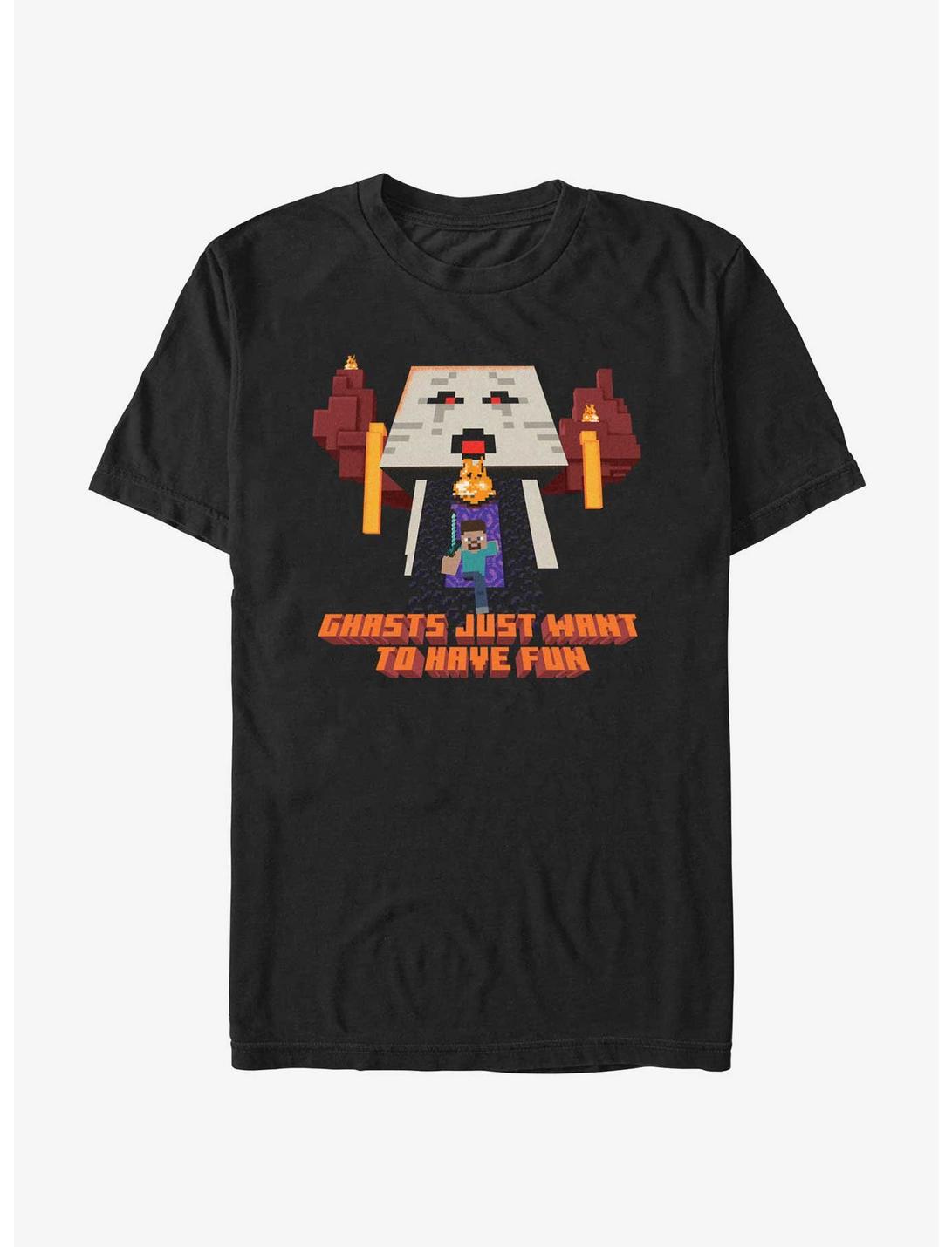 Minecraft Ghasts Just Want To Have Fun T-Shirt