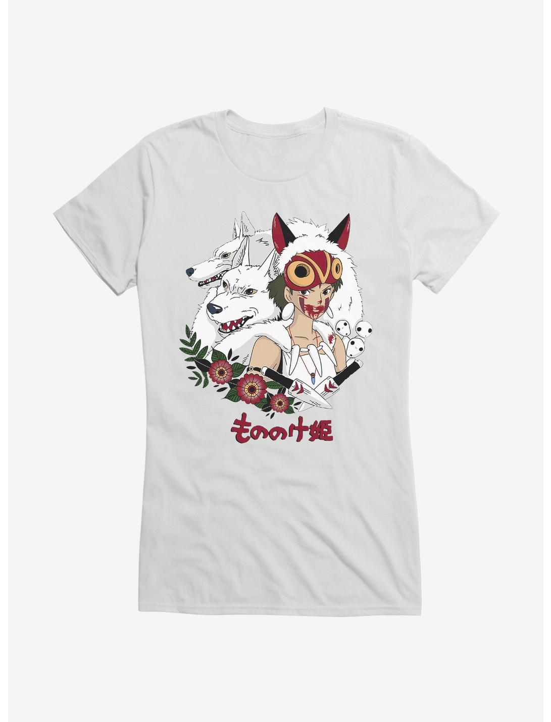 T-shirt Fille Princesse Mononoké Princesse Louve du Studio Ghibli
