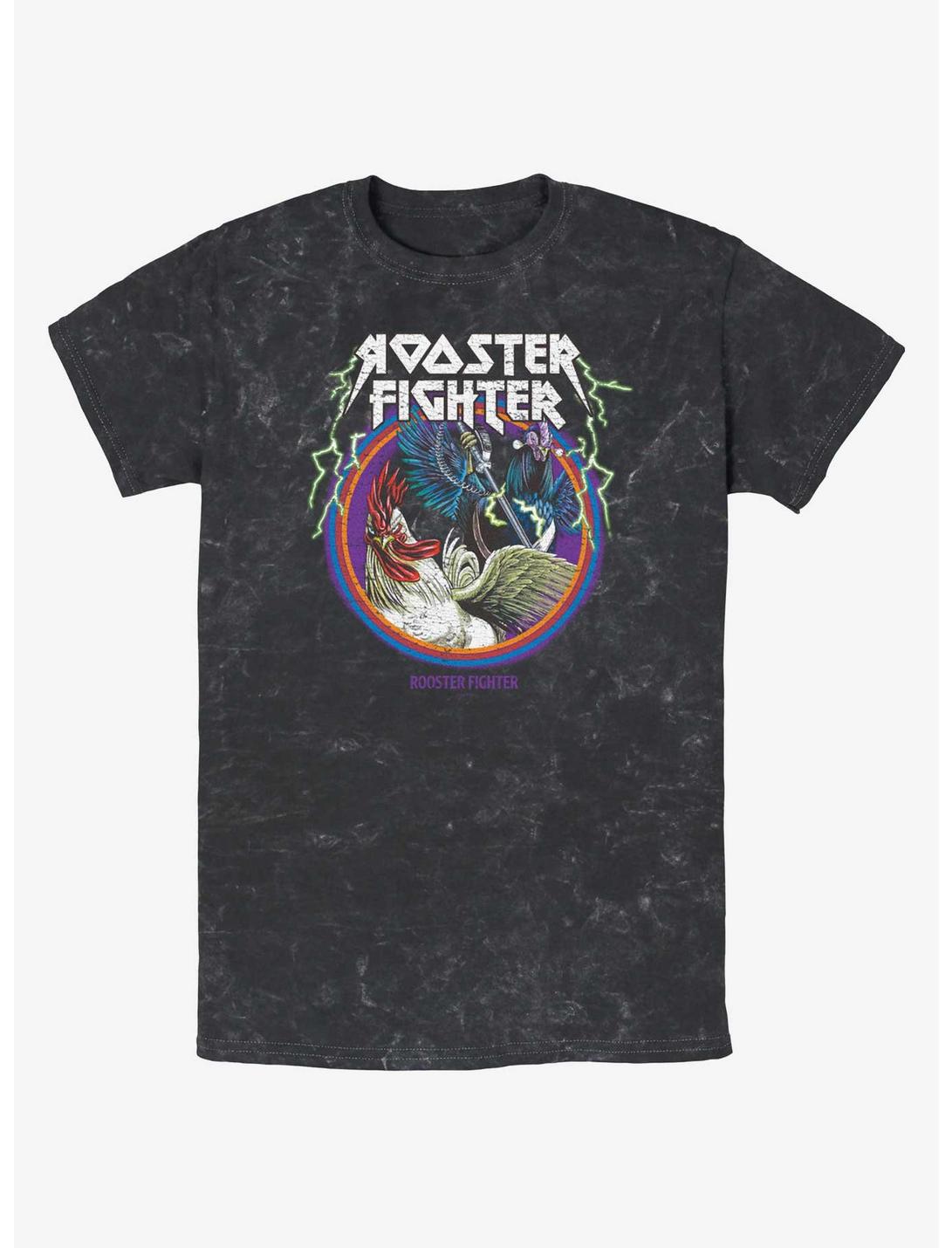 T-shirt délavé minéral Rooster Fighter Metal Bird Keiji
