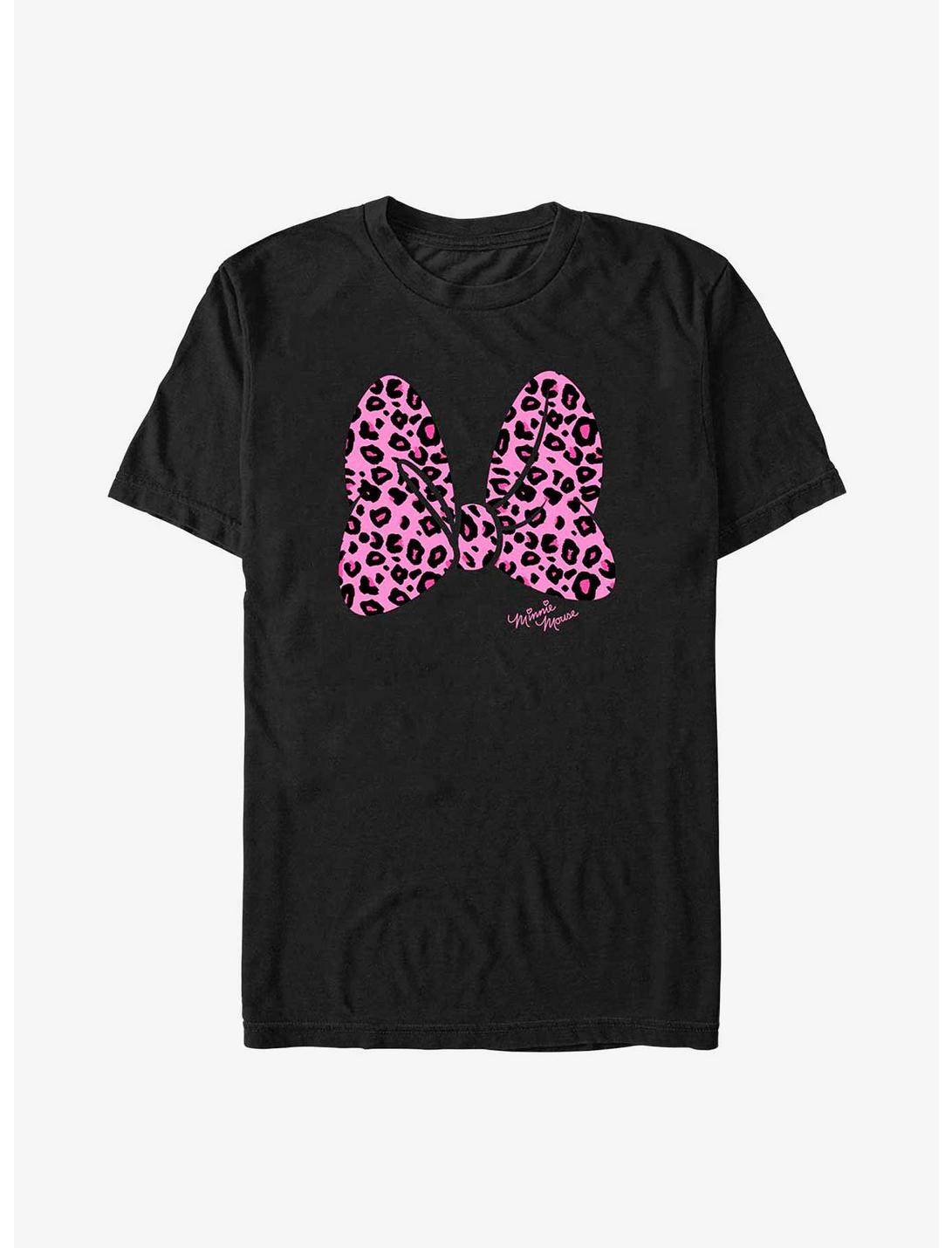 Disney Minnie Mouse Leopard Print Bow T-Shirt