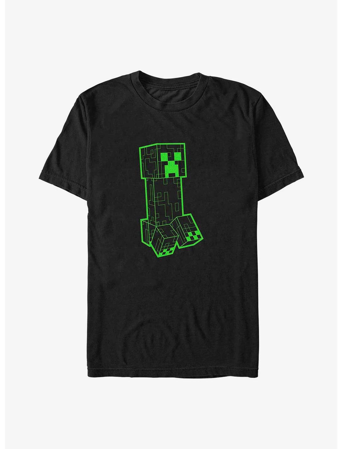 Minecraft Creeper Grid Big & Tall T-Shirt