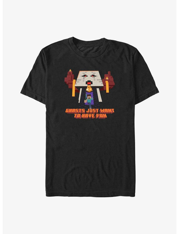 Minecraft Ghasts Just Want To Have Fun Big & Tall T-Shirt