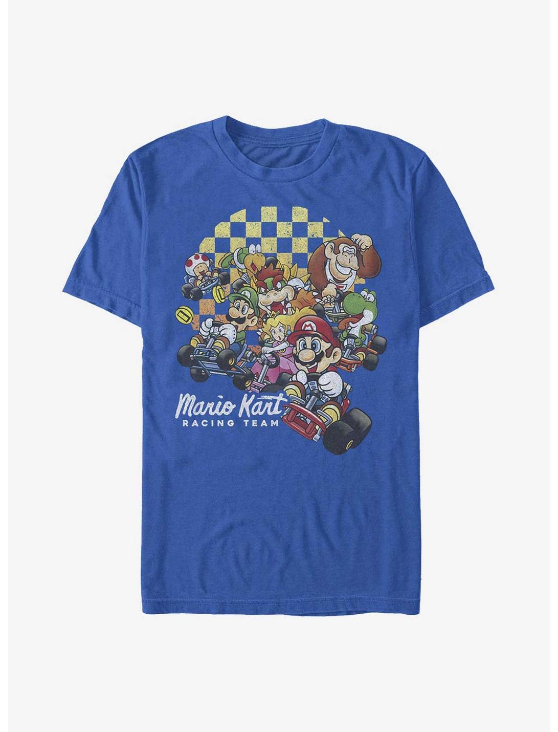 T-Shirt extra doux à carreaux Nintendo Mario Kart
